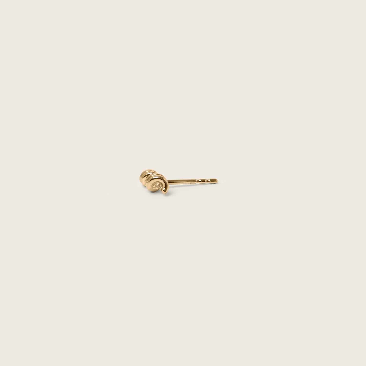 Spiral Ohrstecker Ohrringe - Single | 585 Gold