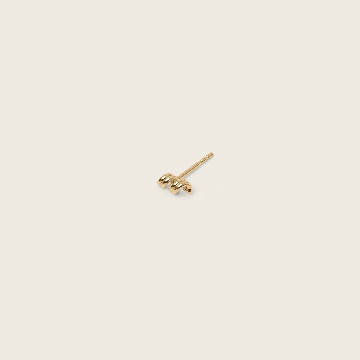 Spiral Ohrstecker Ohrringe - Single | 585 Gold
