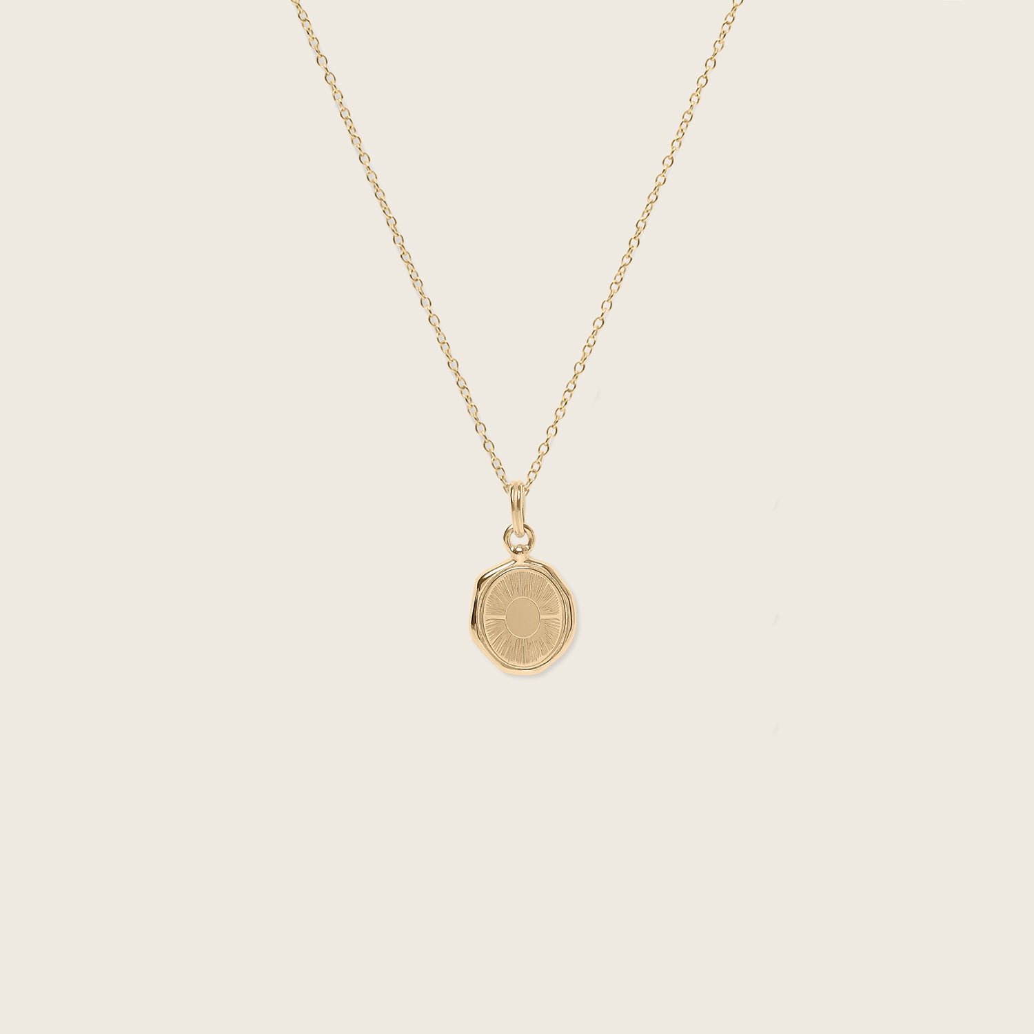 Sun Seal Kette | 585 Gold