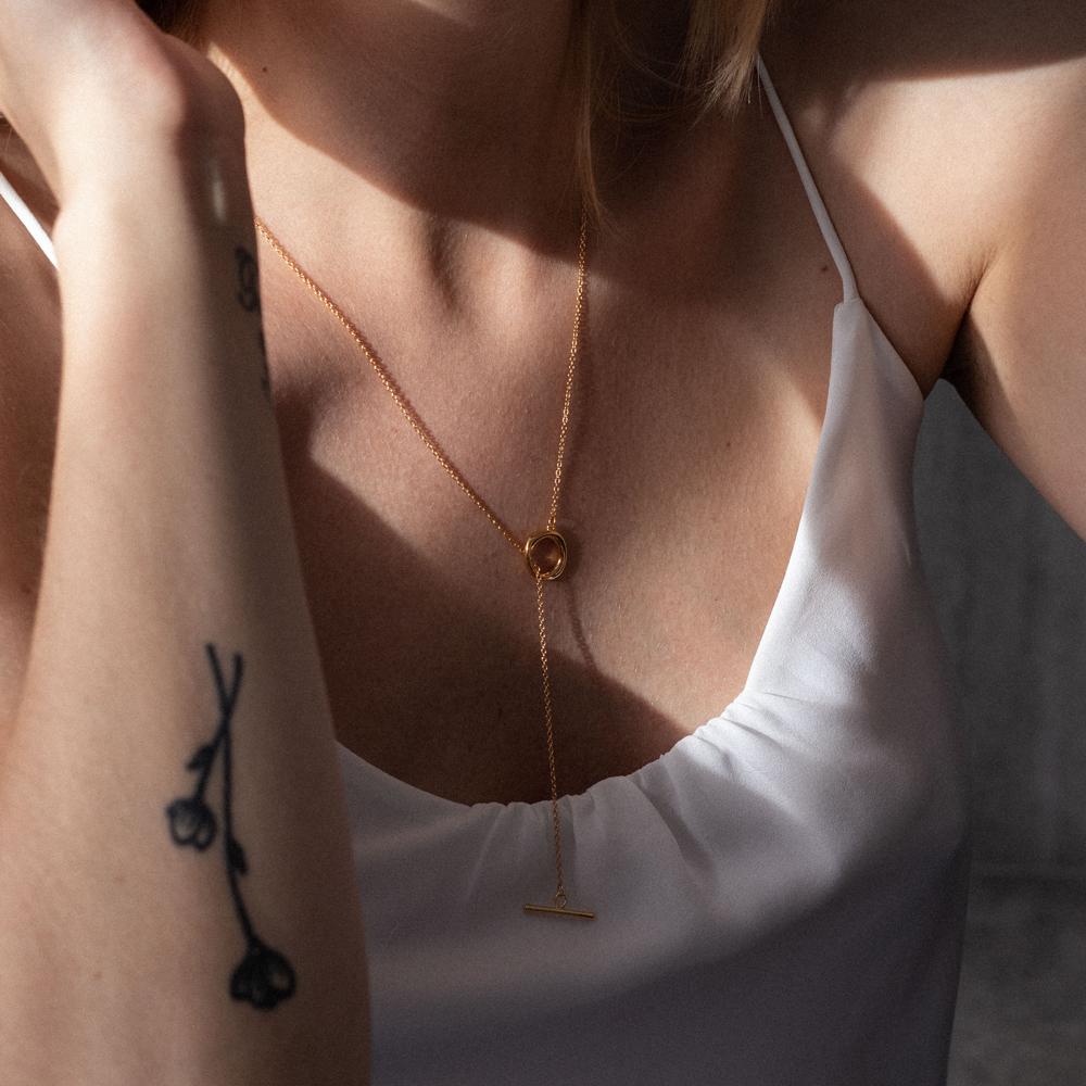 Bonds Path Loop Necklace Jewelry Stilnest 