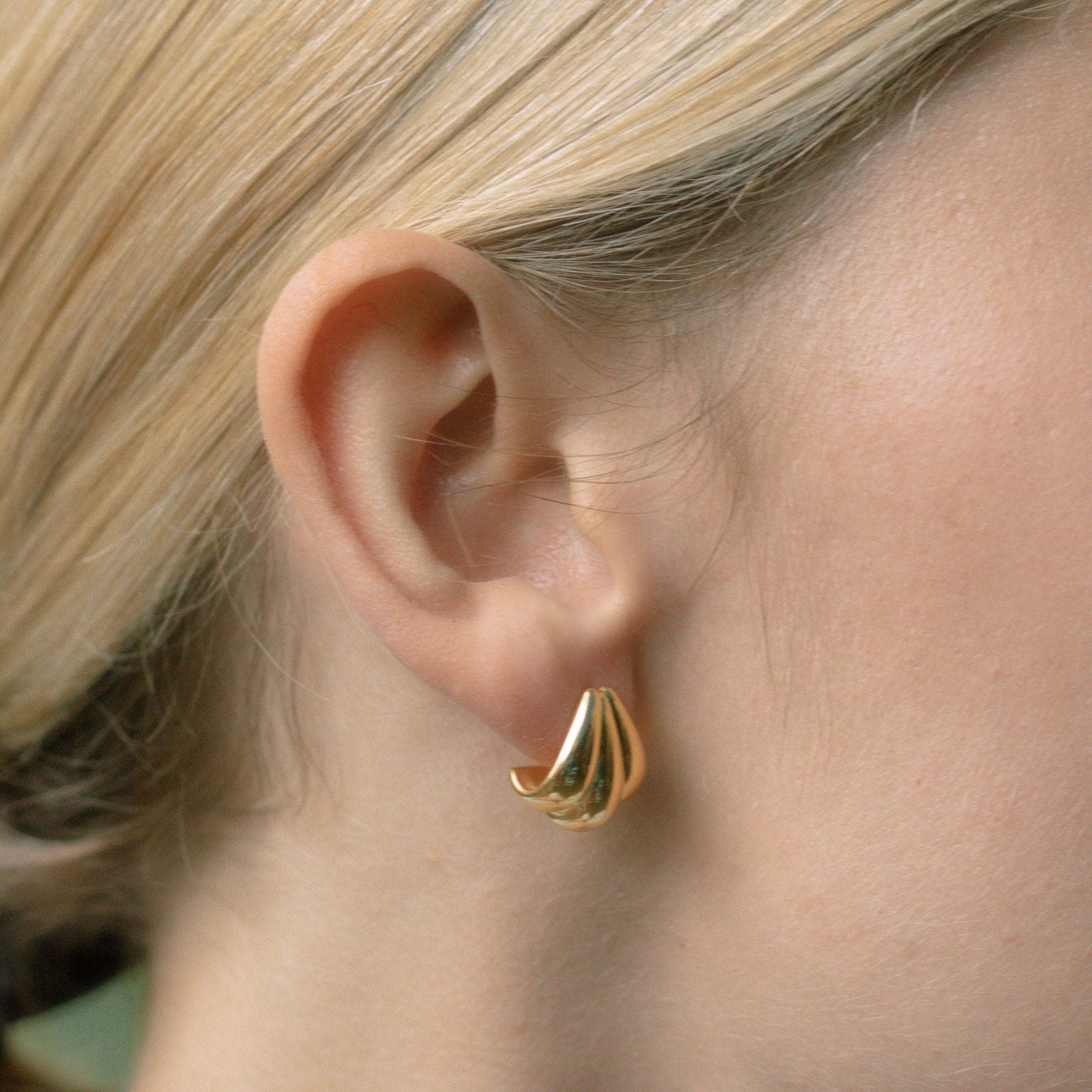 Eden Citrus Hoop Ohrringe Nr.2 14k Massivgold Jewelry Stilnest