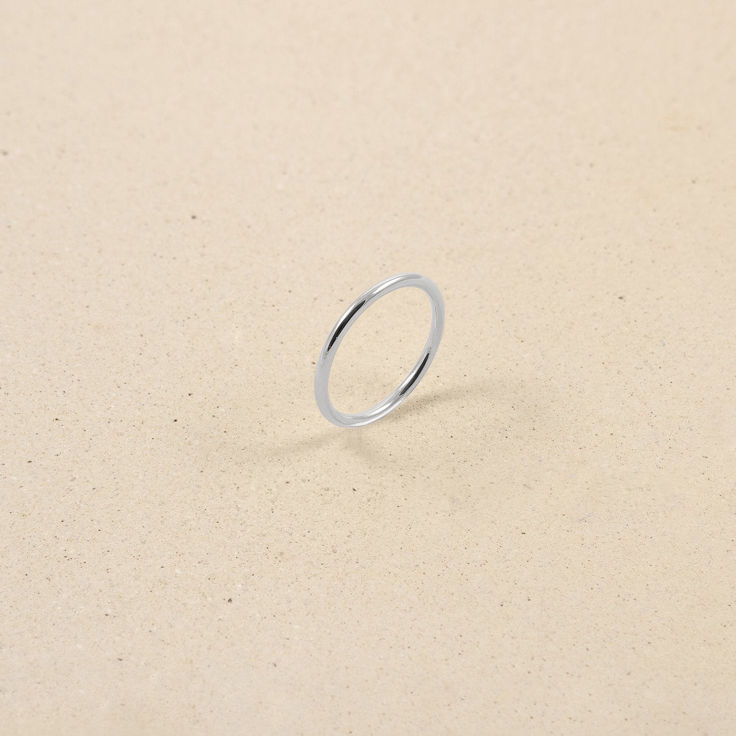 Simple Reminder Ring Jewelry stilnest Rhodium Plated 925 Silver XS - 49 (15.6mm) 