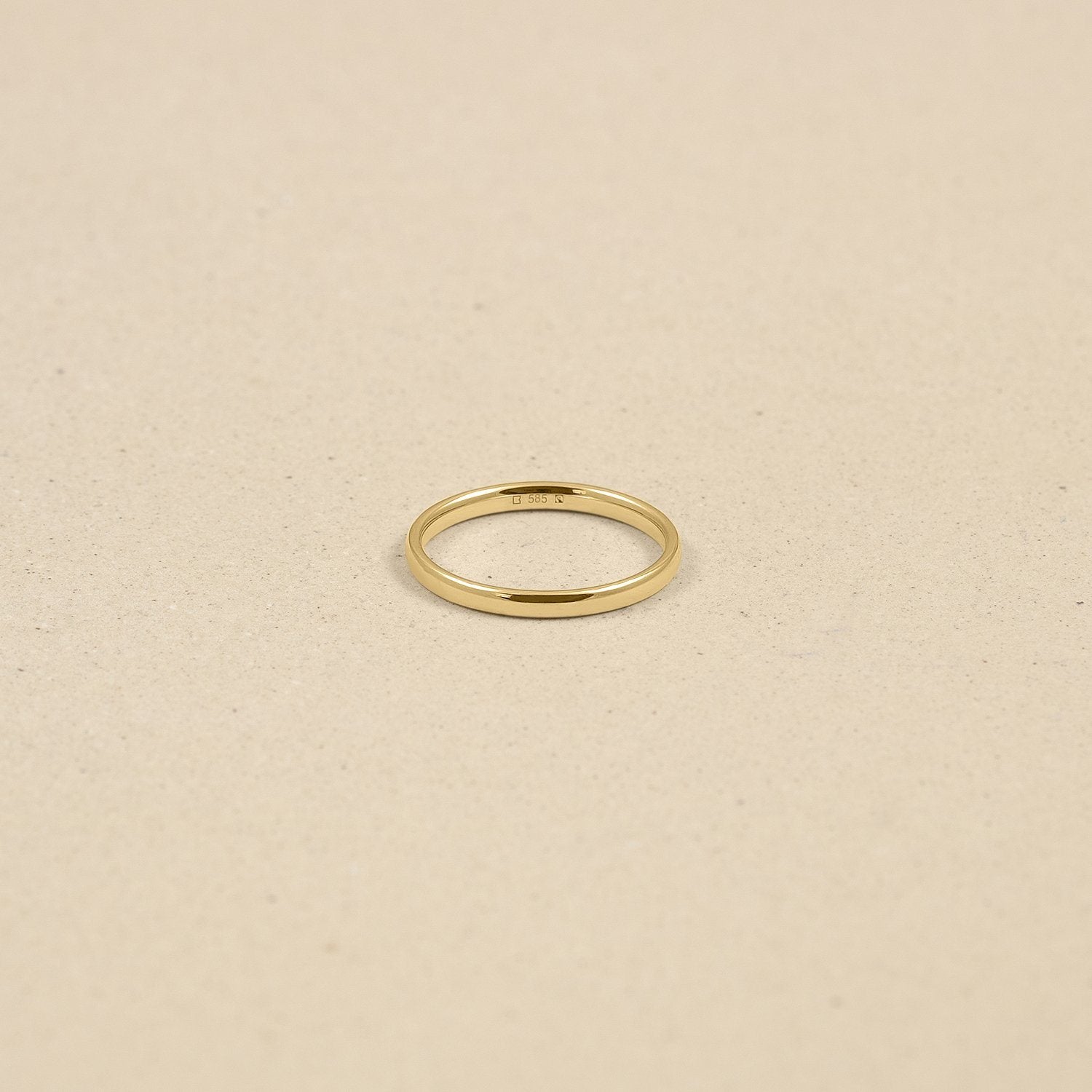 Simple Round Fair Band Jewelry Stilnest 46 (14.6 mm) 14ct Fair Trade Gold