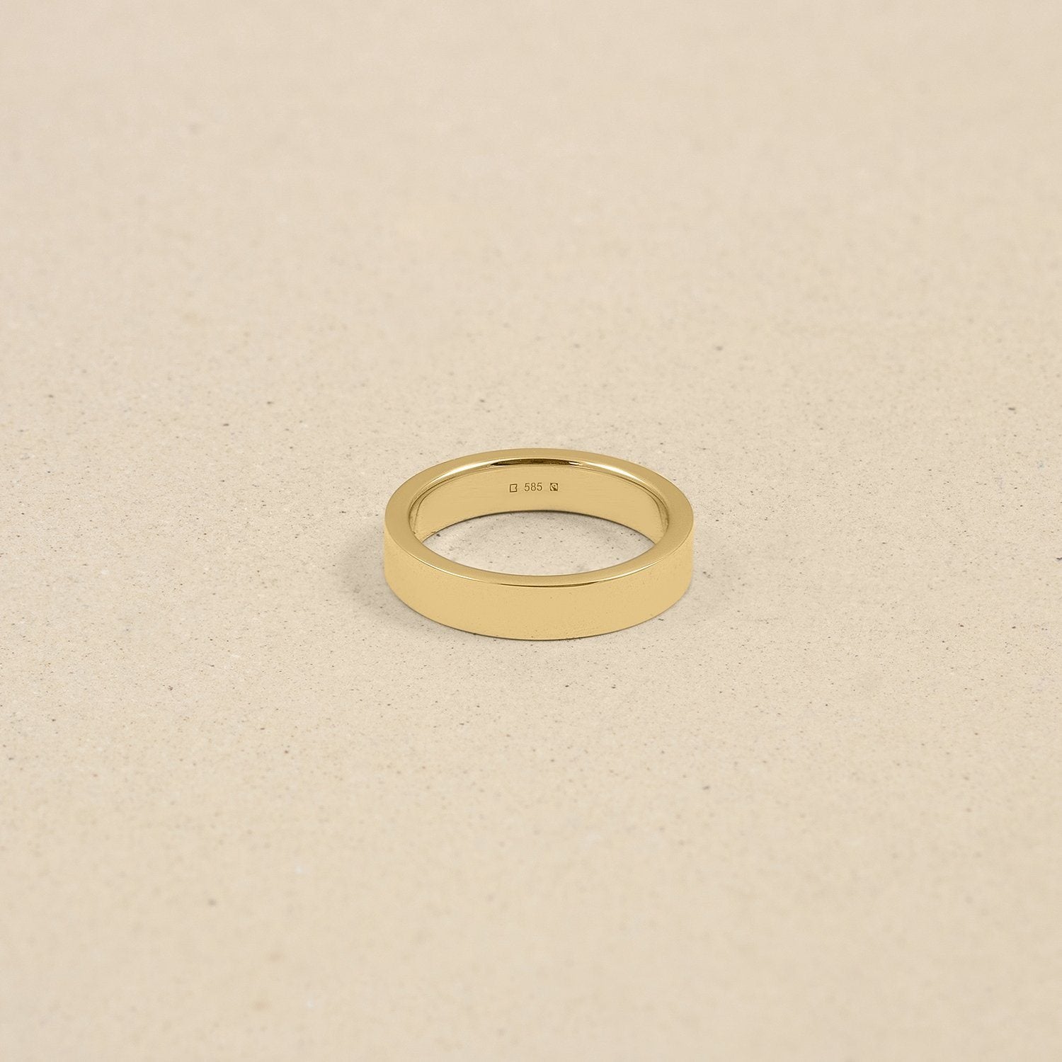 Square Fair Band Jewelry Stilnest 46 (14.6 mm) 14ct Fair Trade Gold