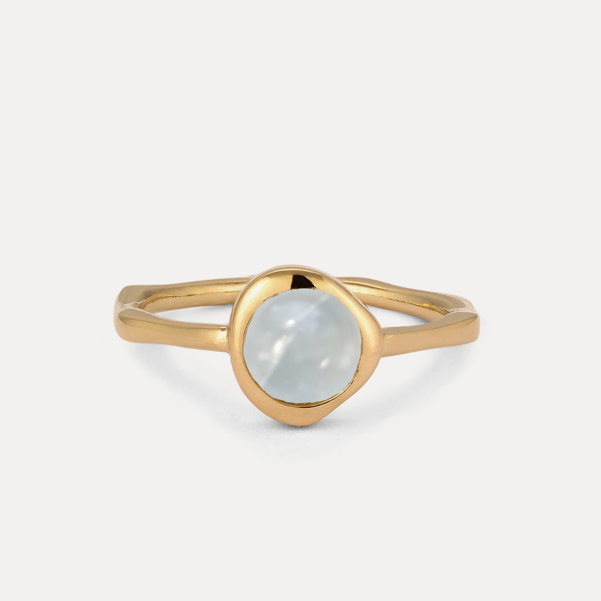 Zodiac Birthstone Ring 24k Gold Vermeil - Hochglanz