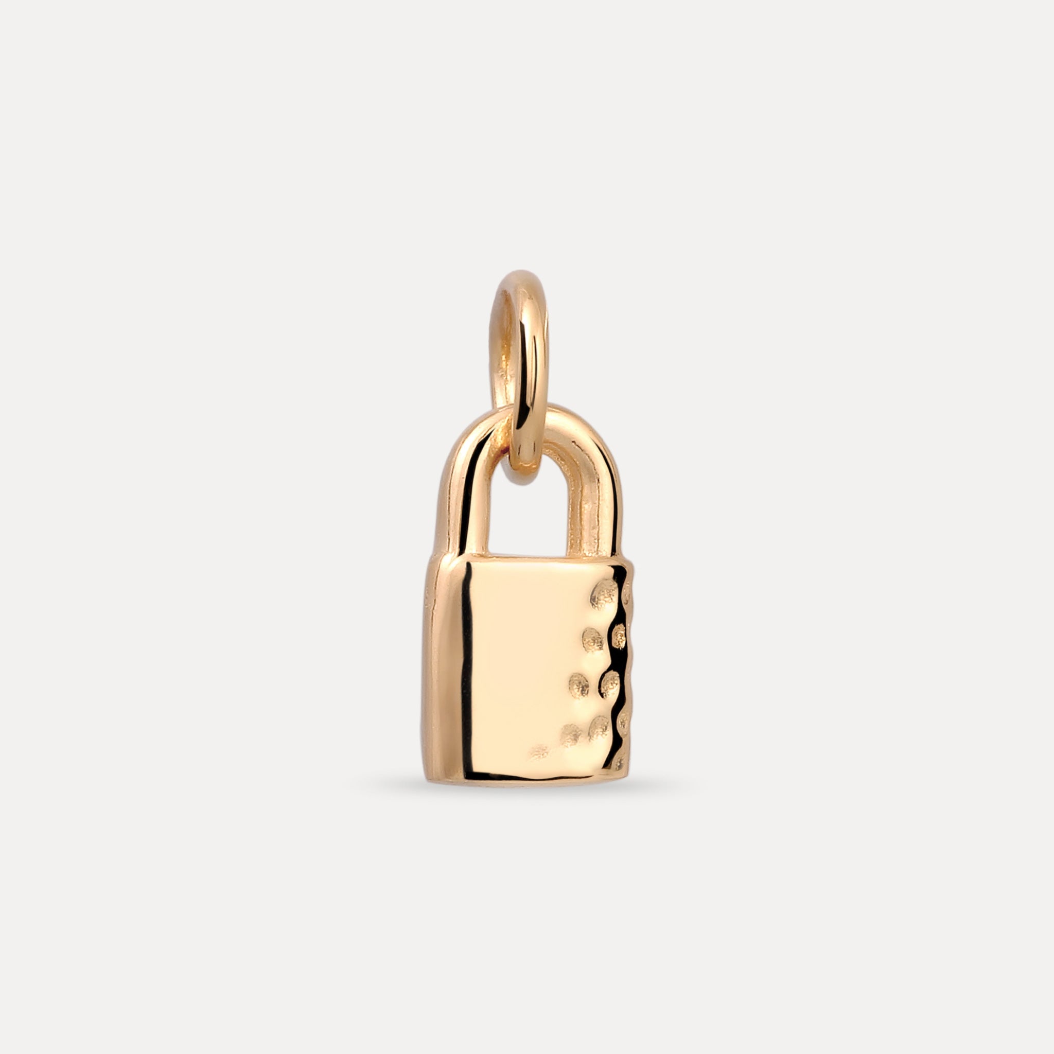 Tiny Padlock Anhänger | 585 Gold