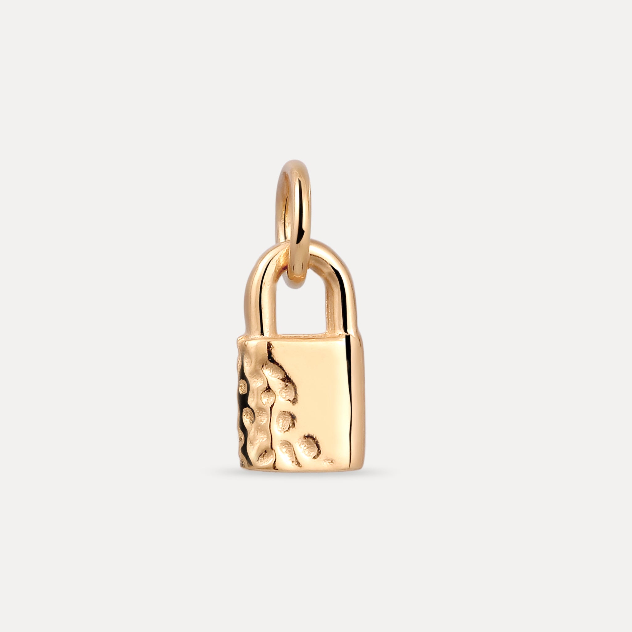Tiny Padlock Anhänger | 585 Gold