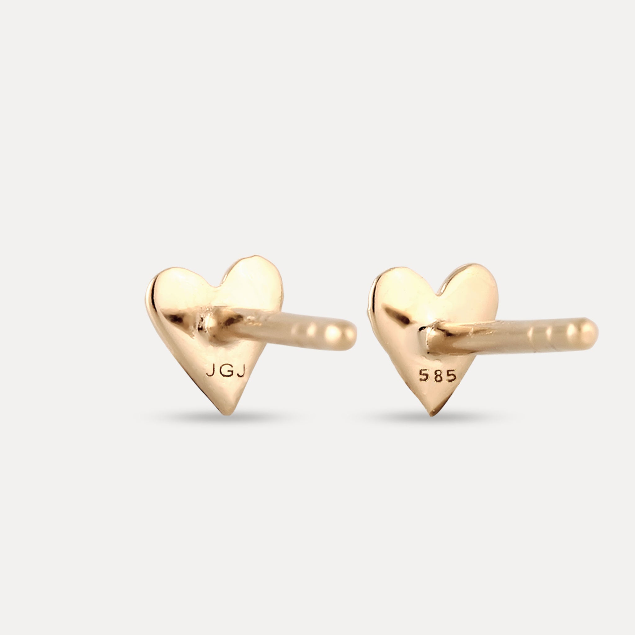Tiny Heart Ohrstecker Ohrringe | 585 Gold