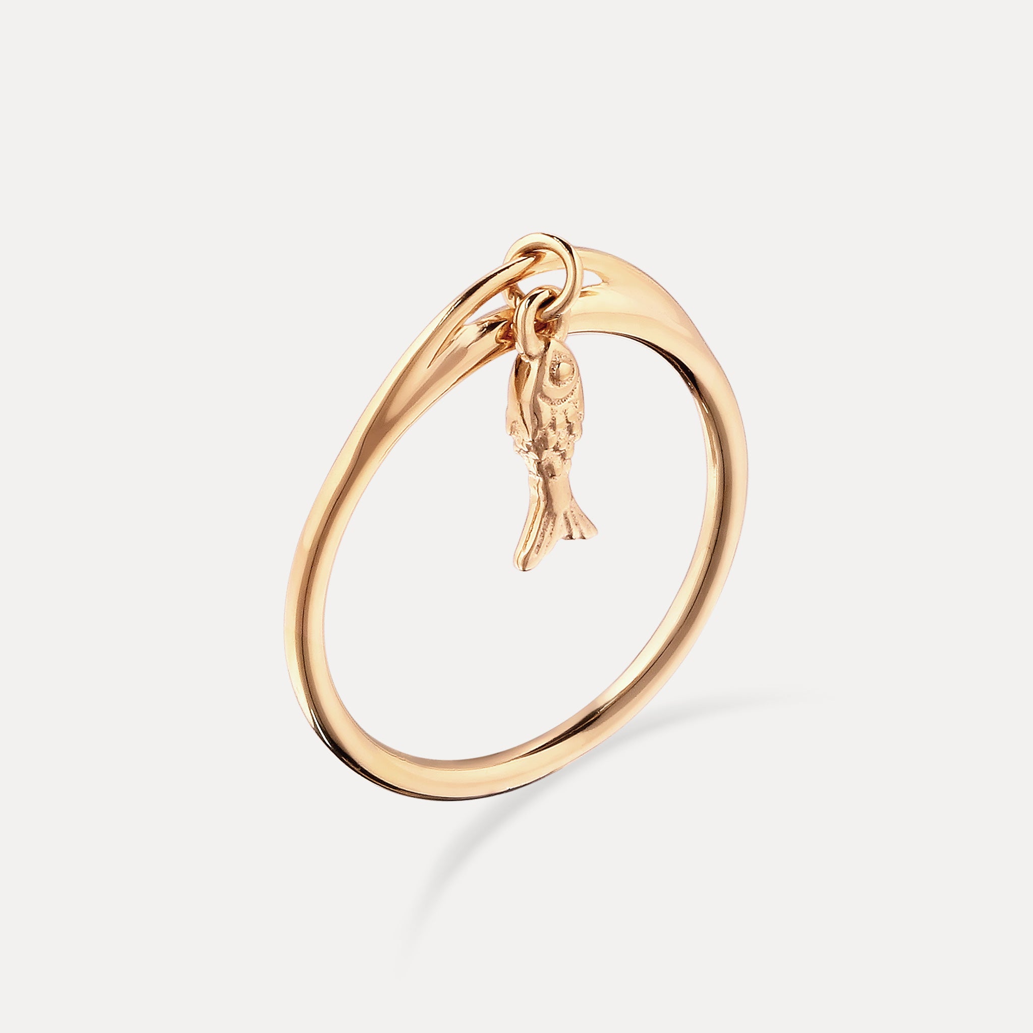 Tiny Fish Ring | 585 Gold