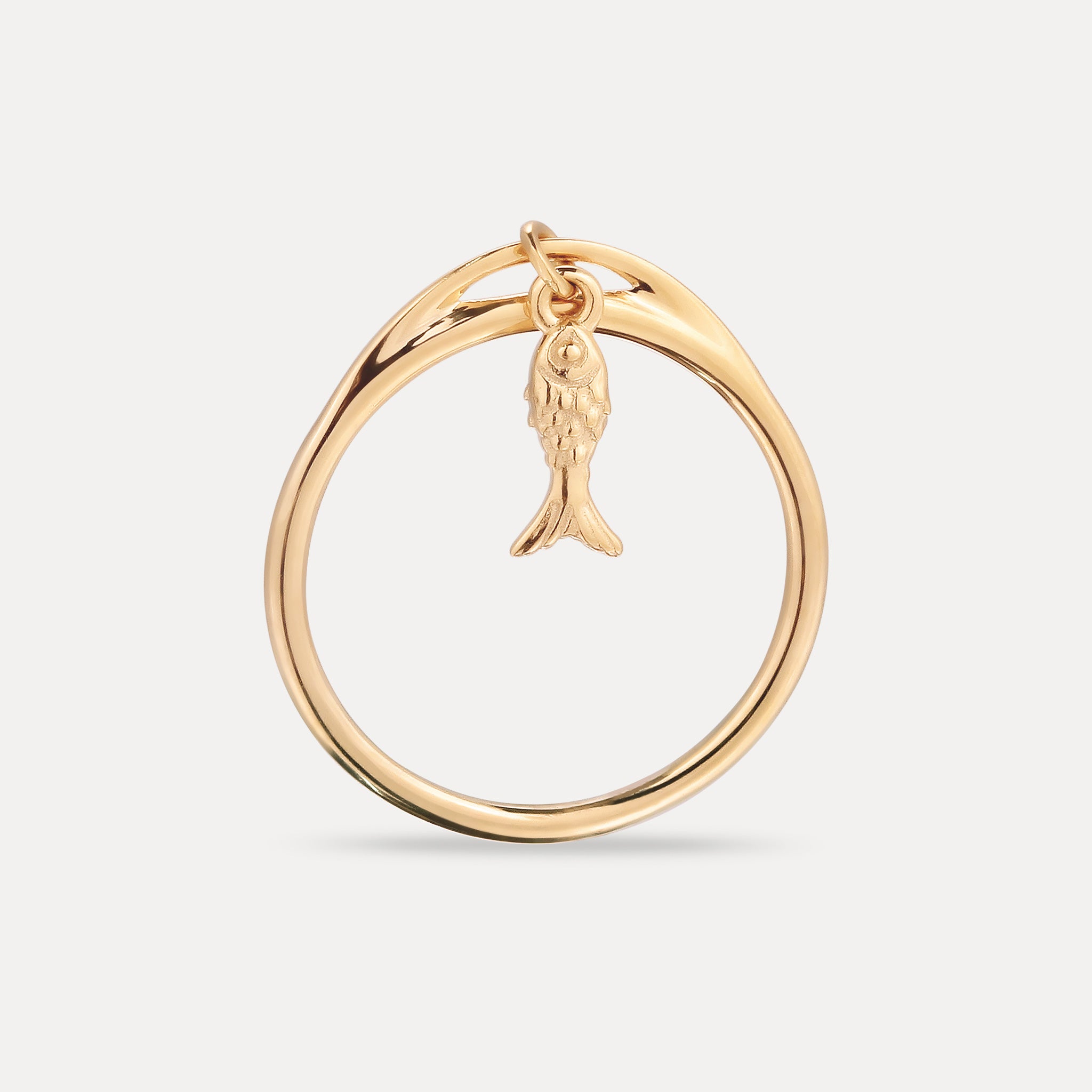 Tiny Fish Ring | 585 Gold
