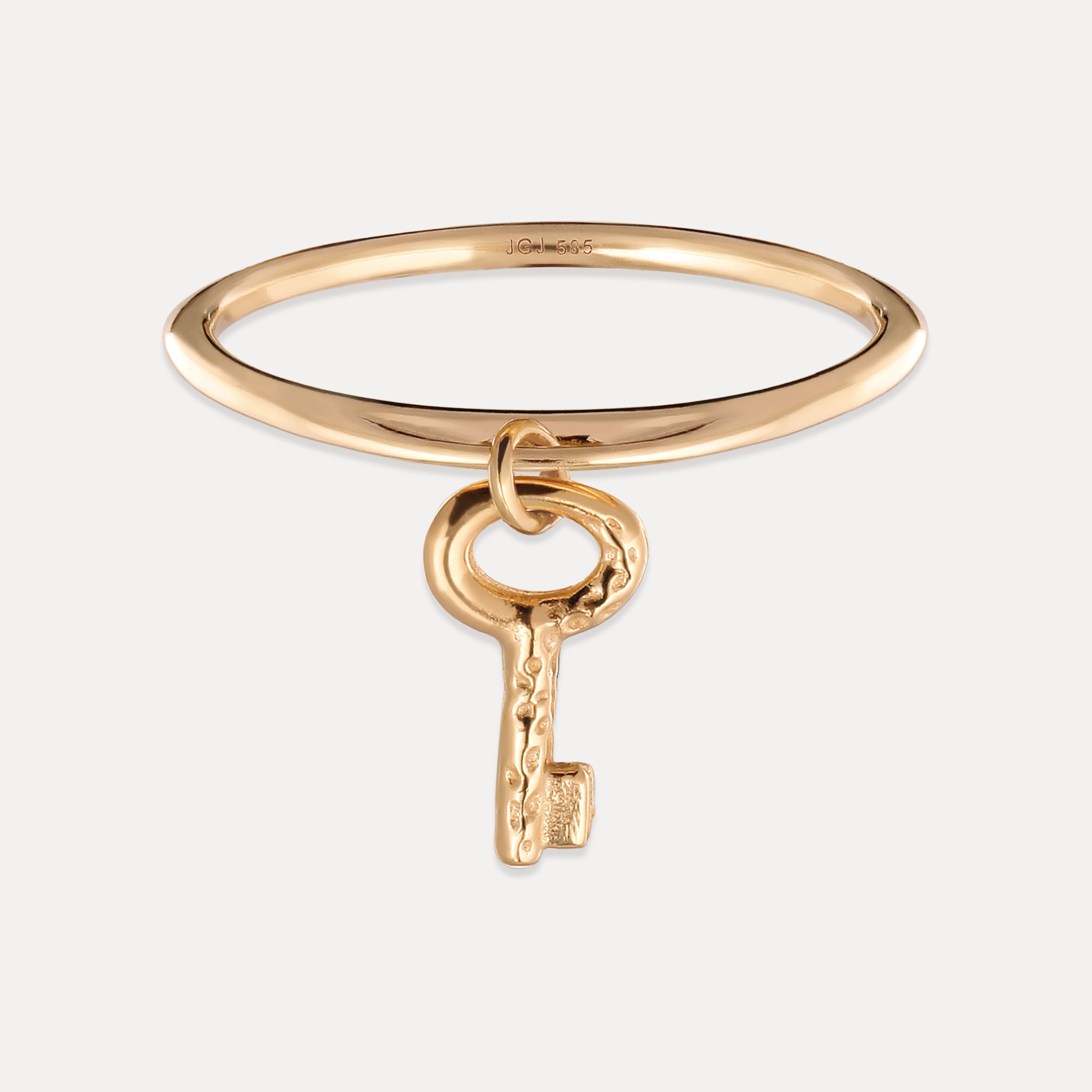 Tiny Key Ring | 585 Gold