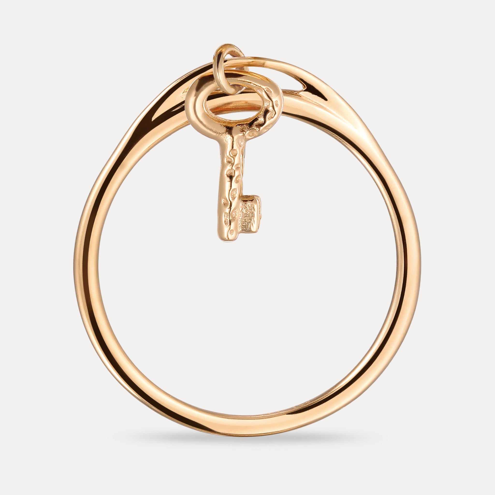 Tiny Key Ring | 585 Gold