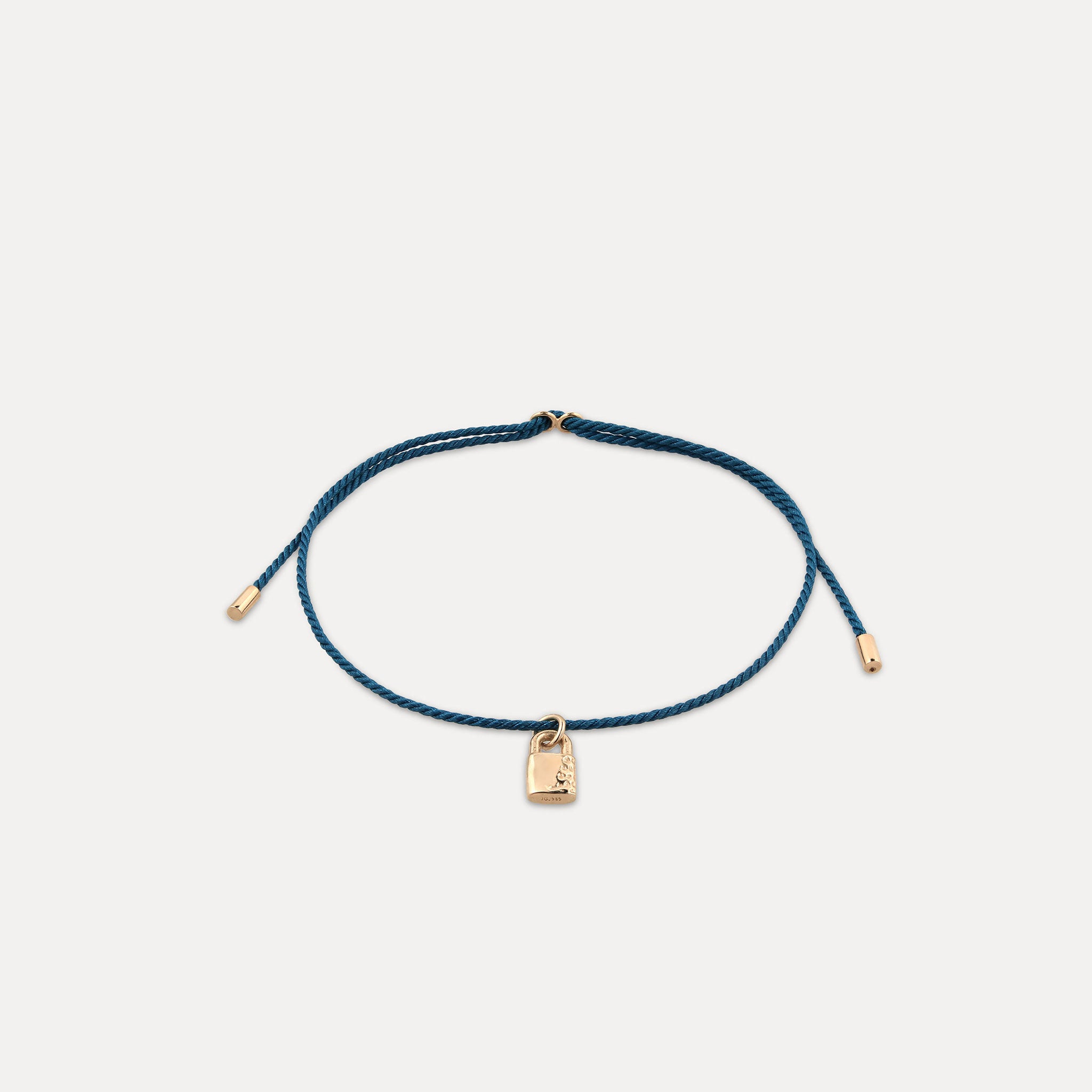 Tiny Padlock Armband | 585 Gold