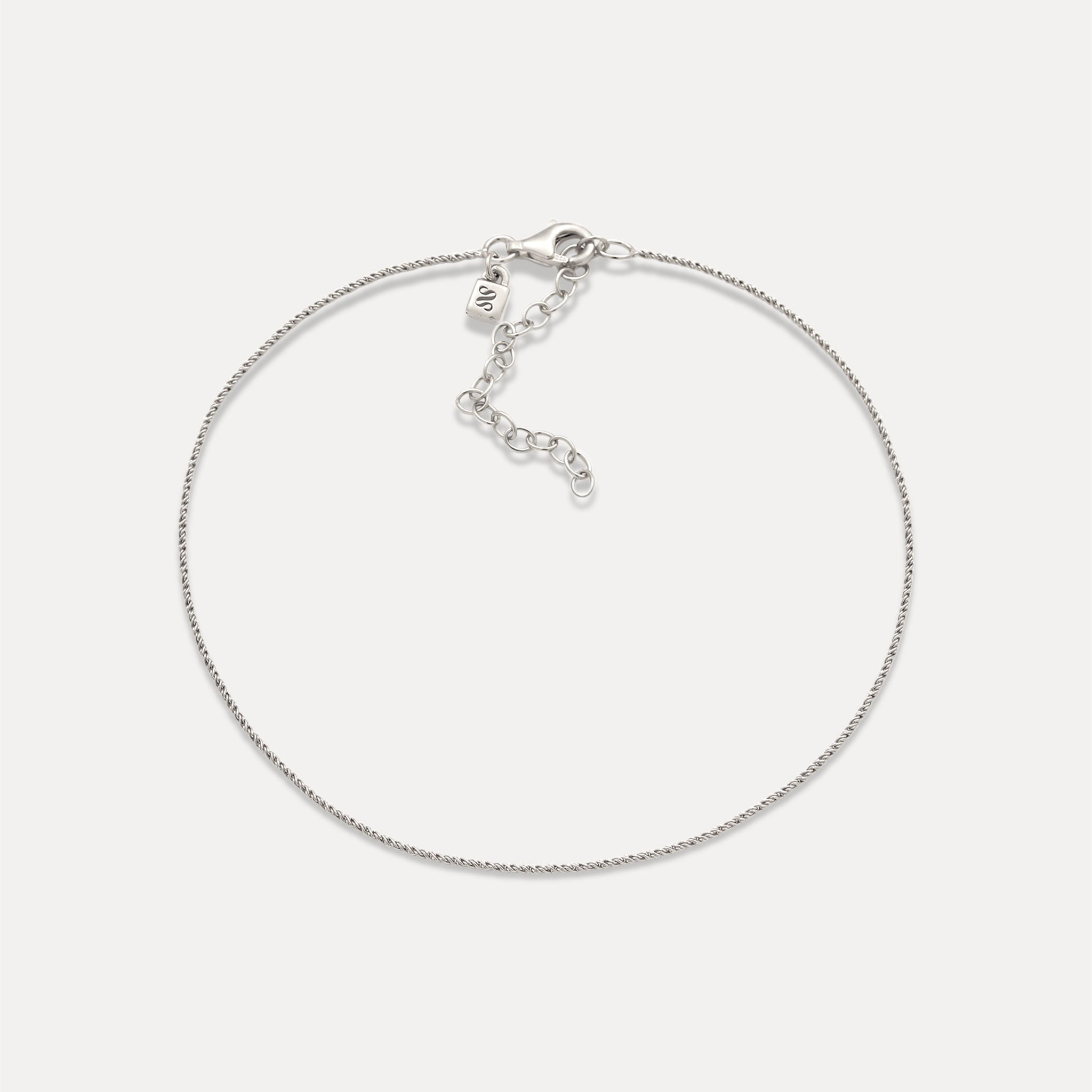 Spiral Dainty Chain Fusskette