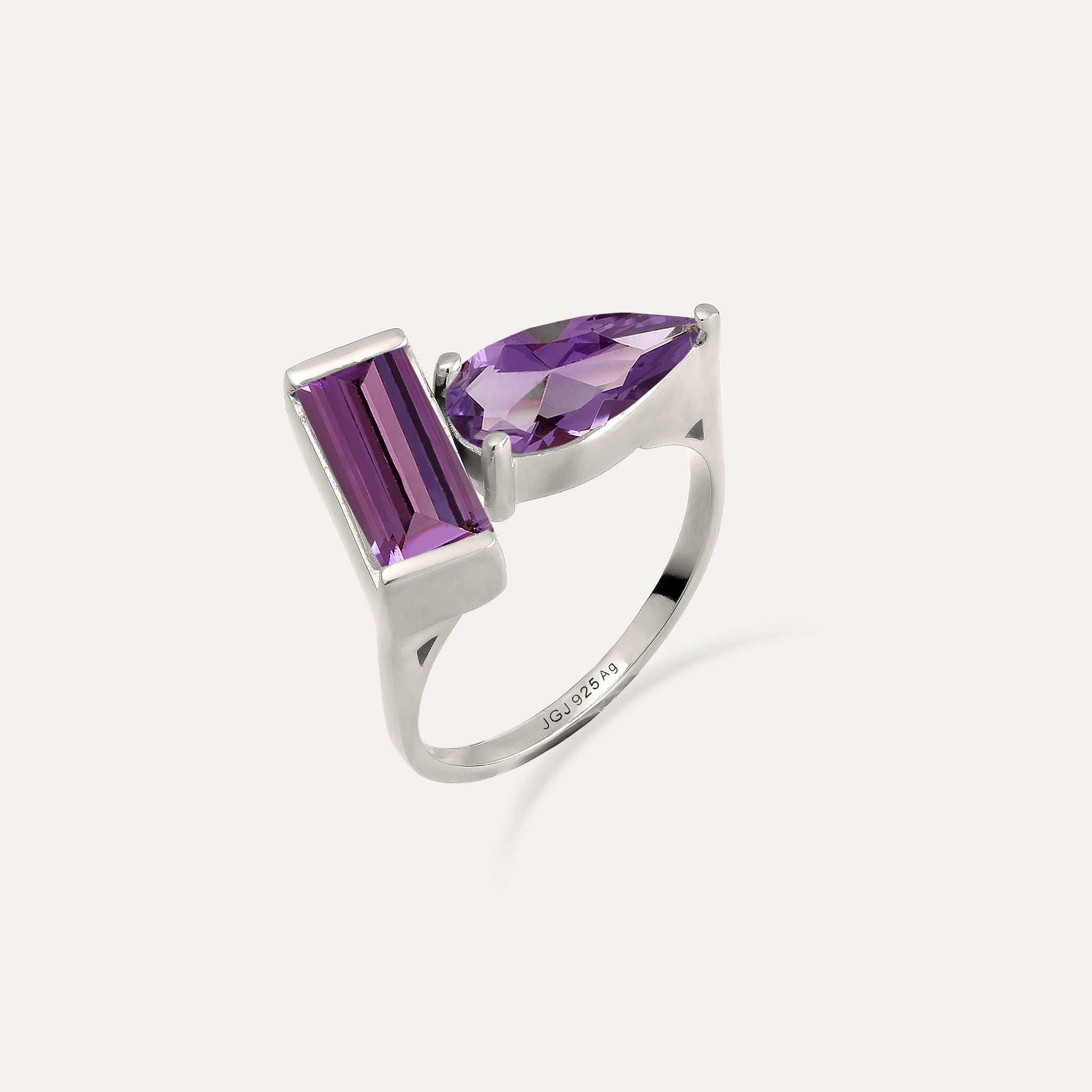 Amethyst Balance Ring