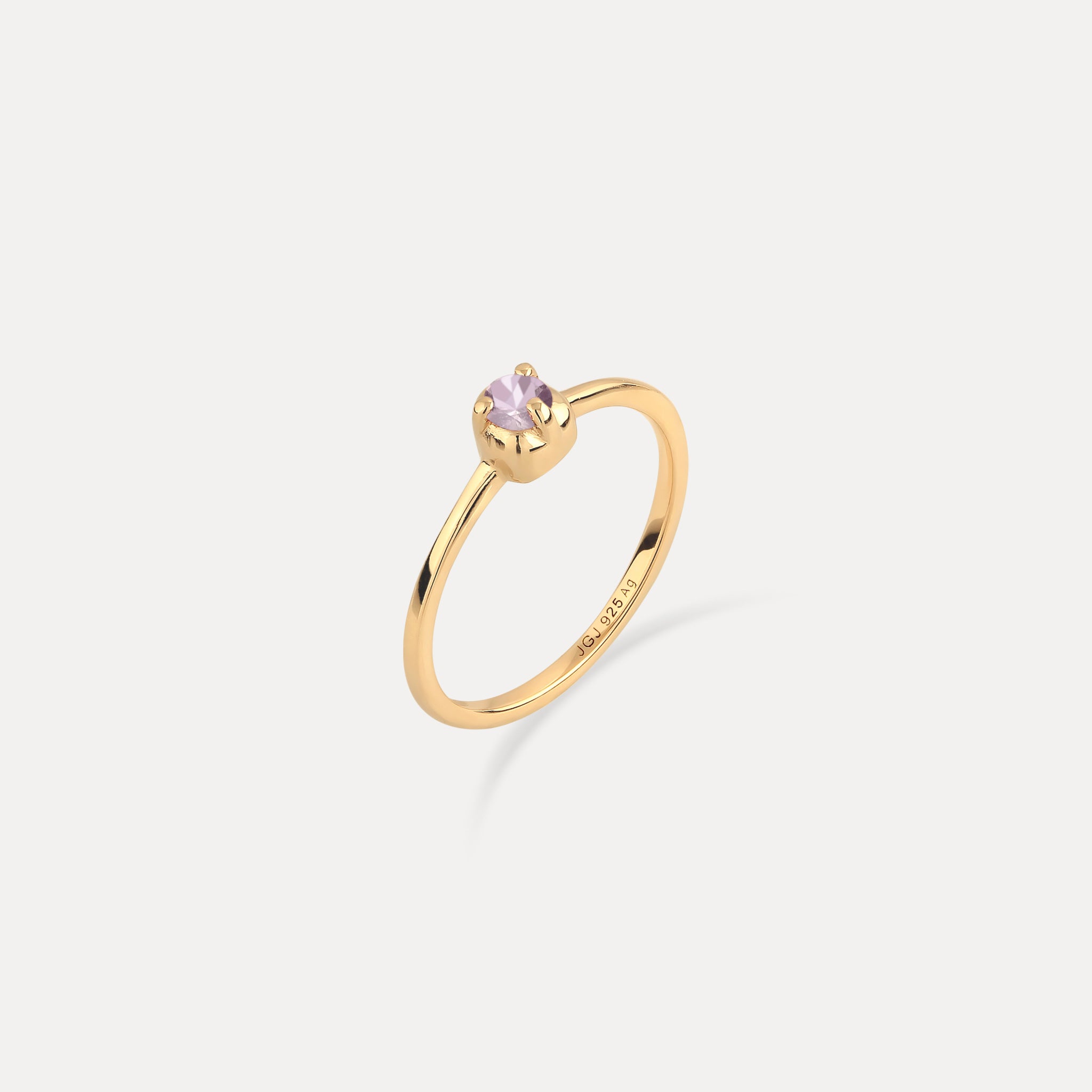 Mini Birthstone Ring 24k Gold Vermeil