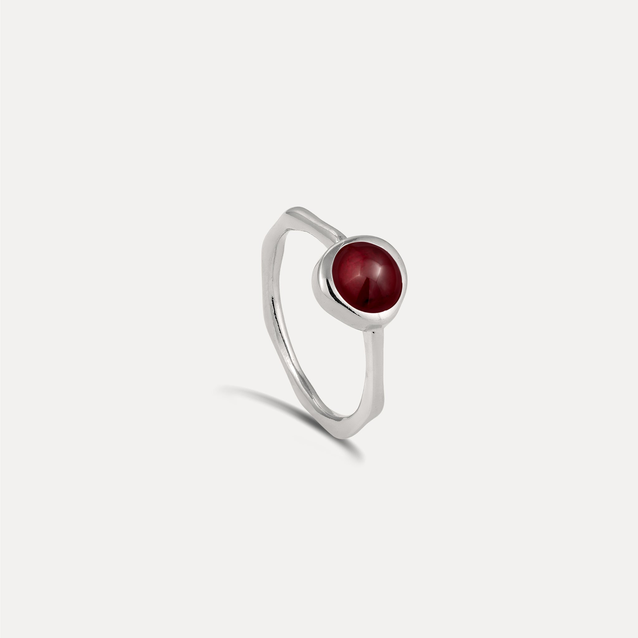 Zodiac Birthstone Ring 925 Silber - Hochglanz
