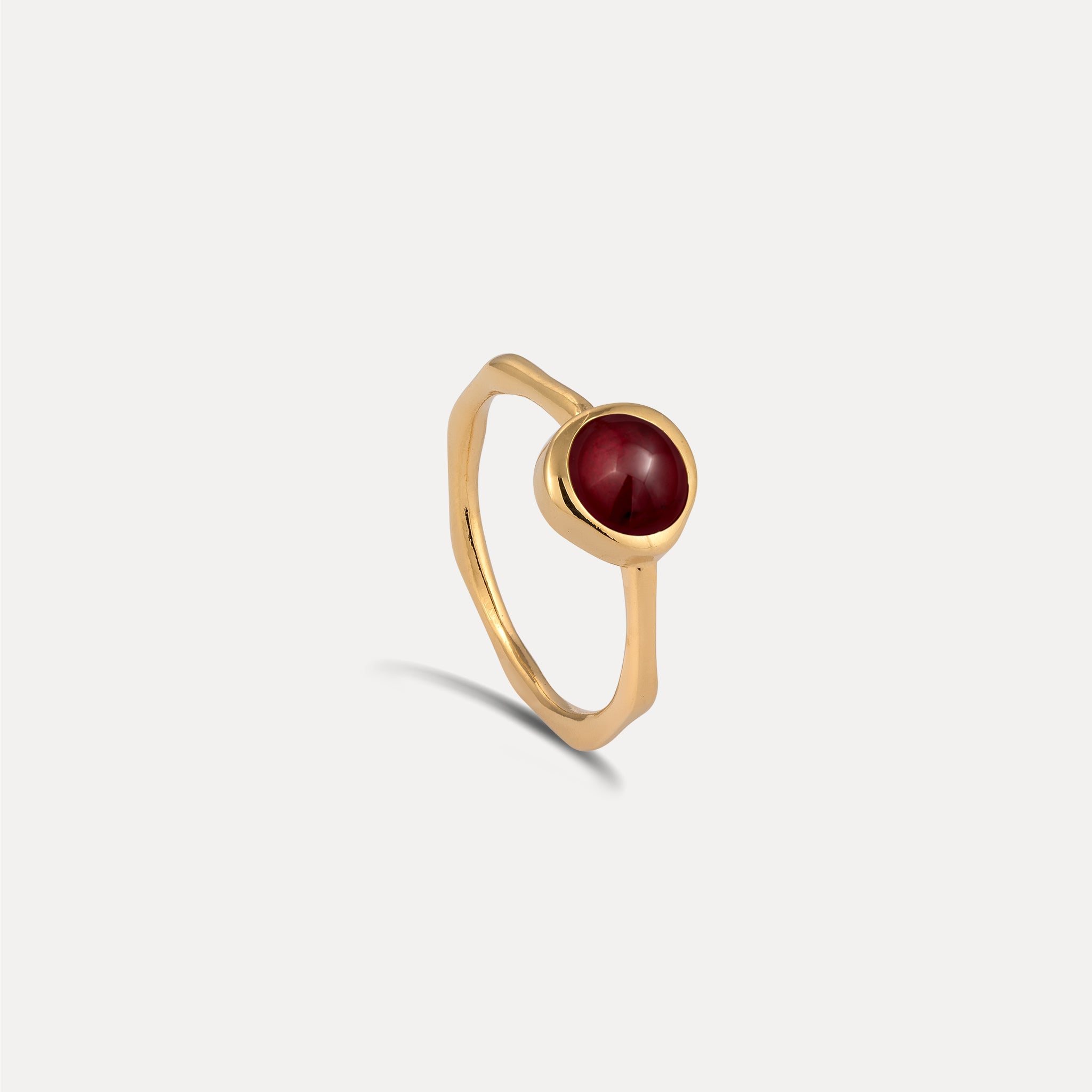 Zodiac Birthstone Ring 24k Gold Vermeil - Hochglanz