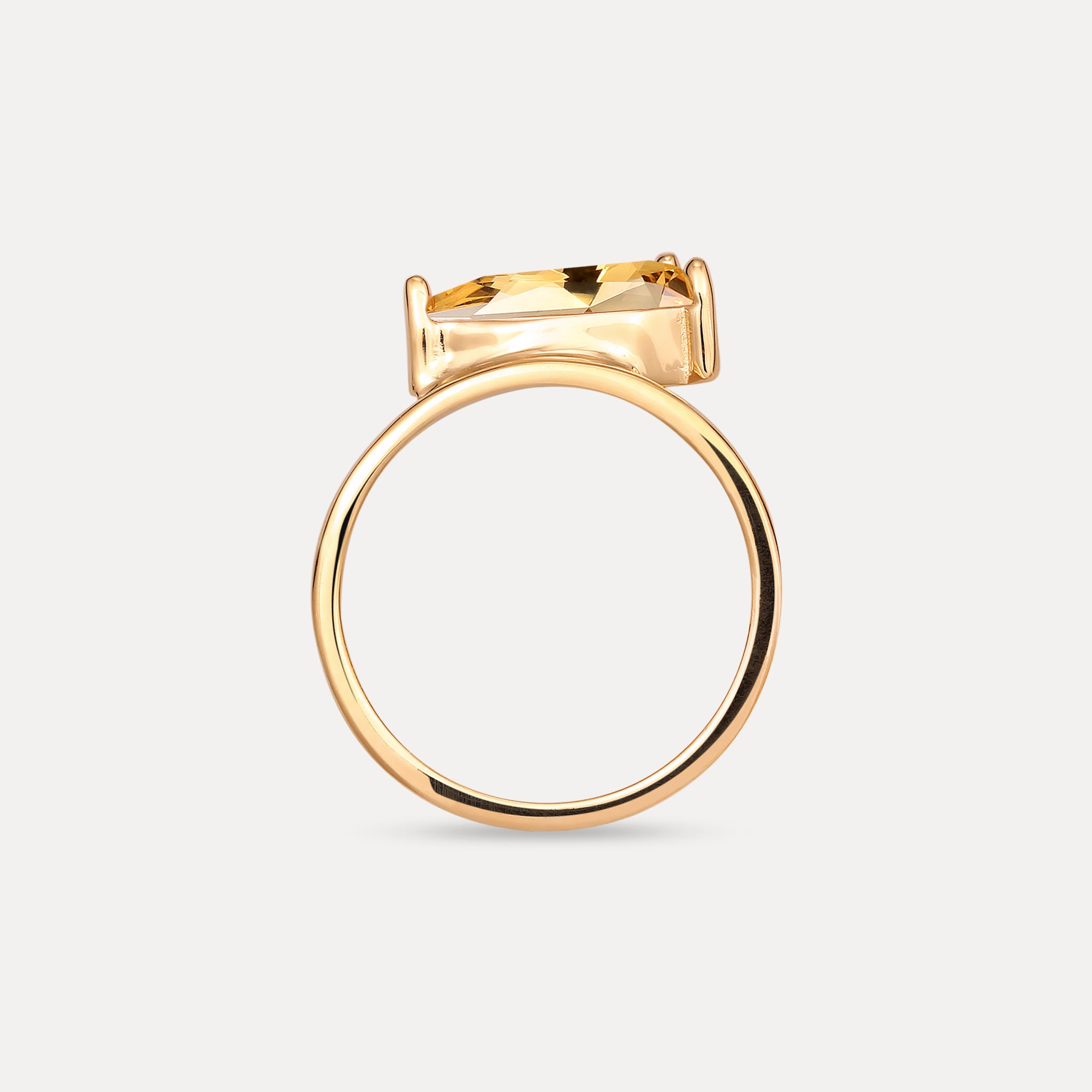 Citrin Balance Drop Ring