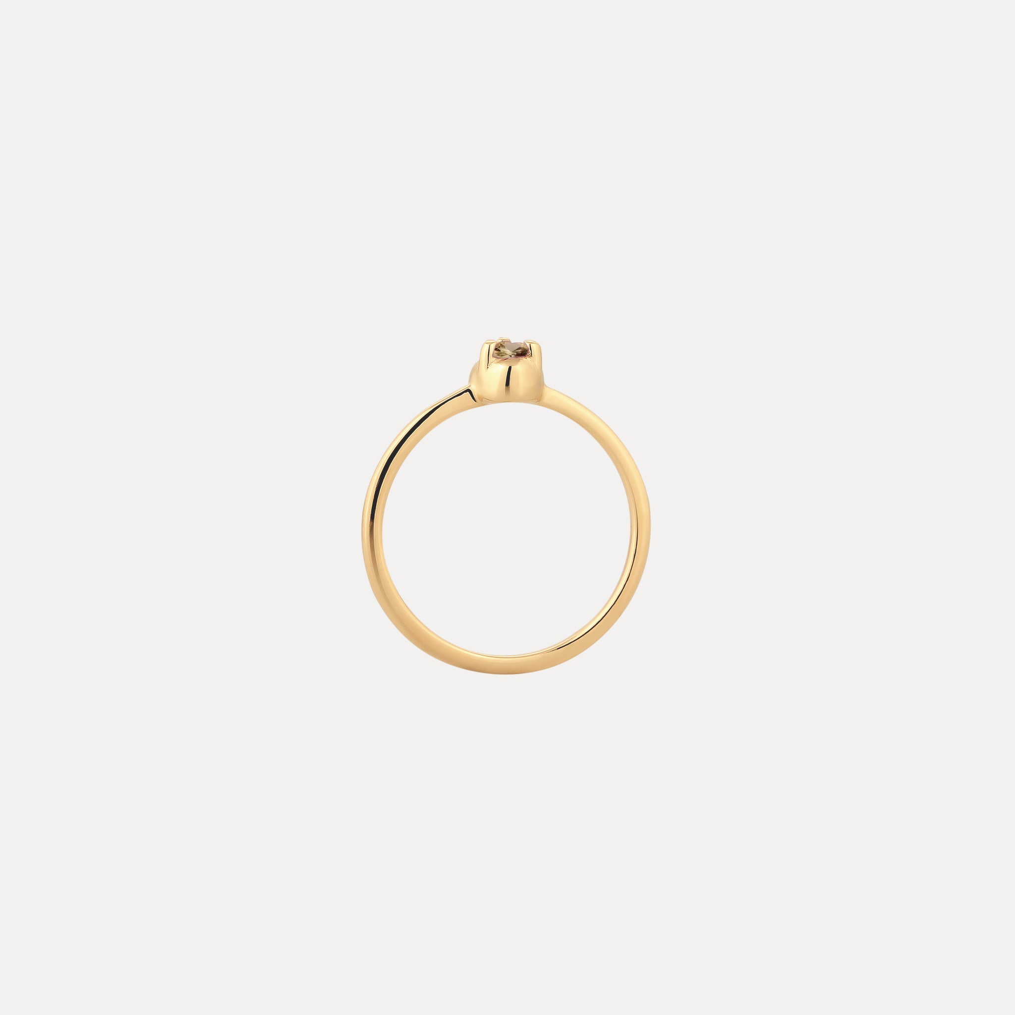 Mini Birthstone Ring 24k Gold Vermeil