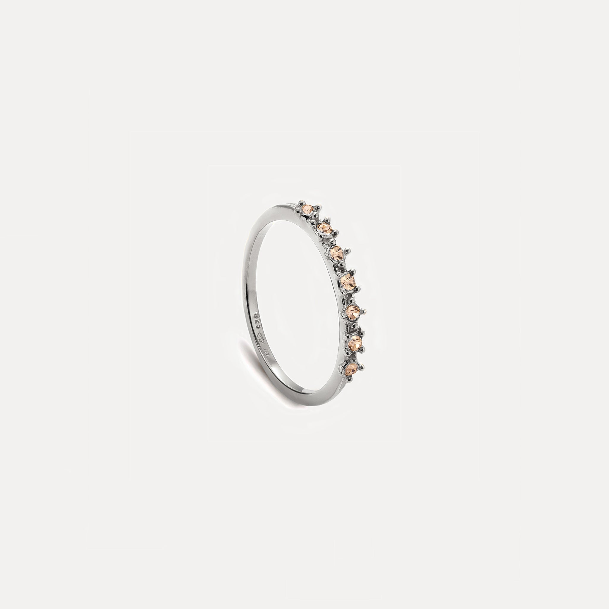 Dunkelgelbe Kristalle Color Delight Ring