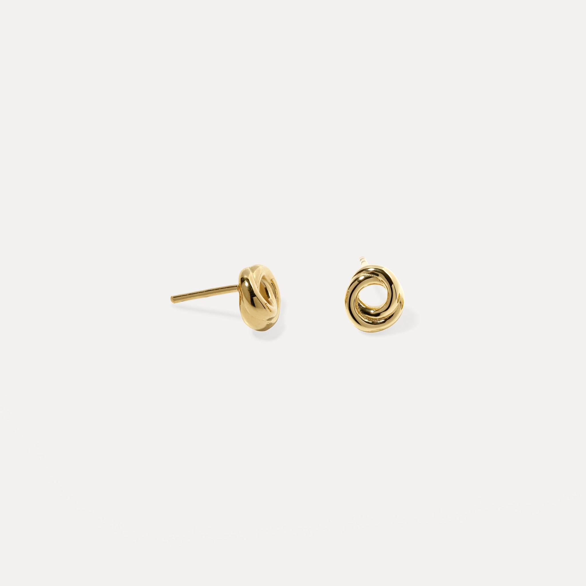 Duo Small Ohrstecker 14k Massivgold