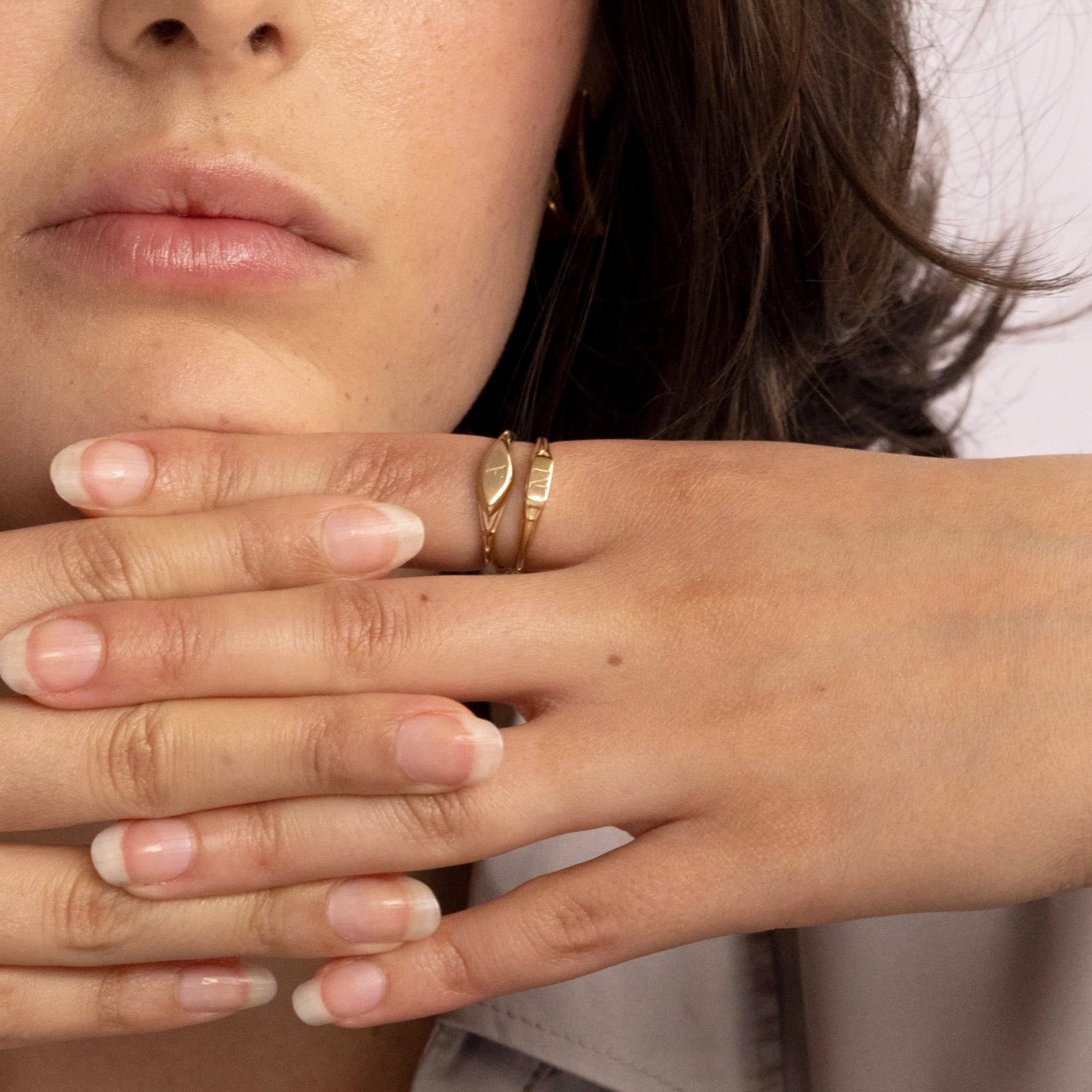 Engravable Double Ring