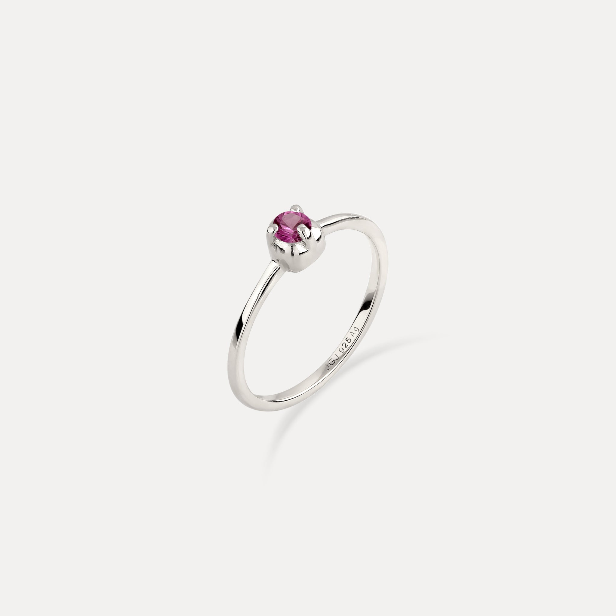 Mini Birthstone Ring 925 Silber