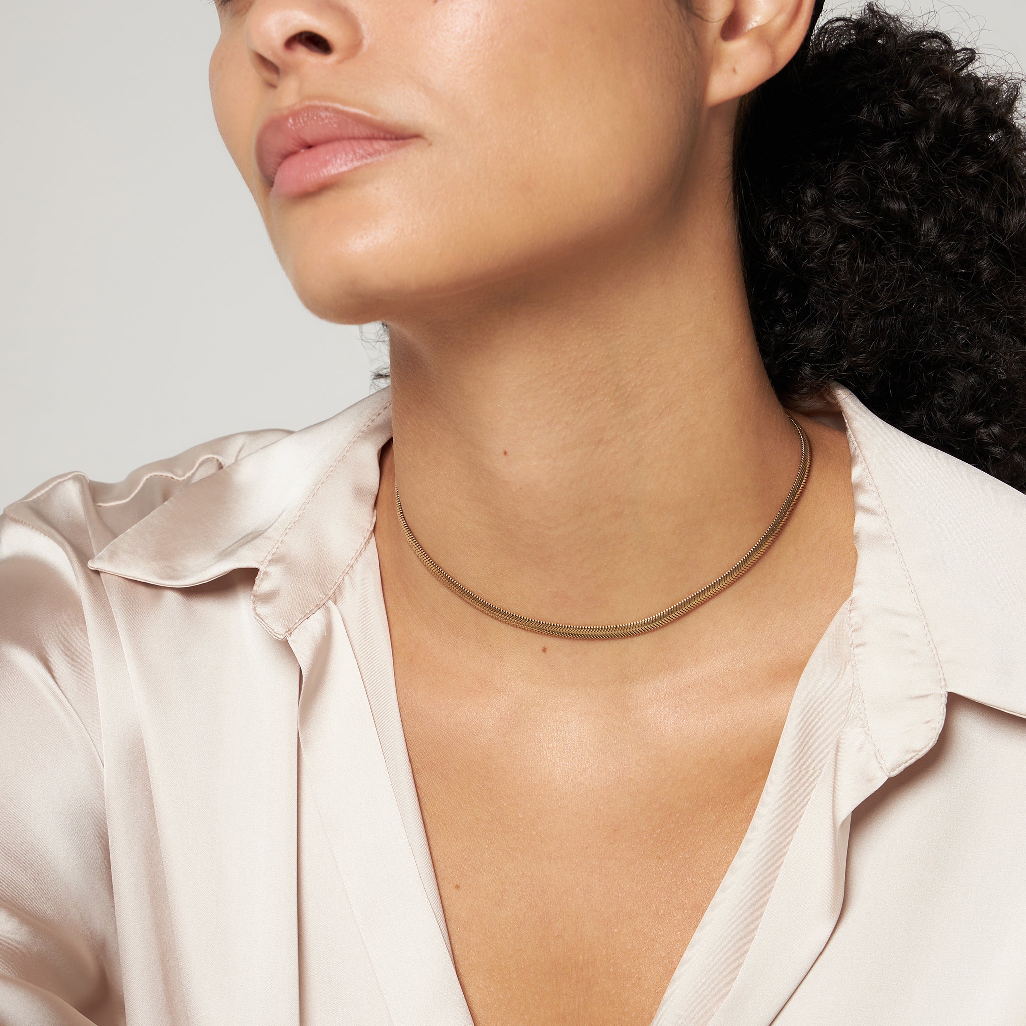 Herringbone Chain Choker
