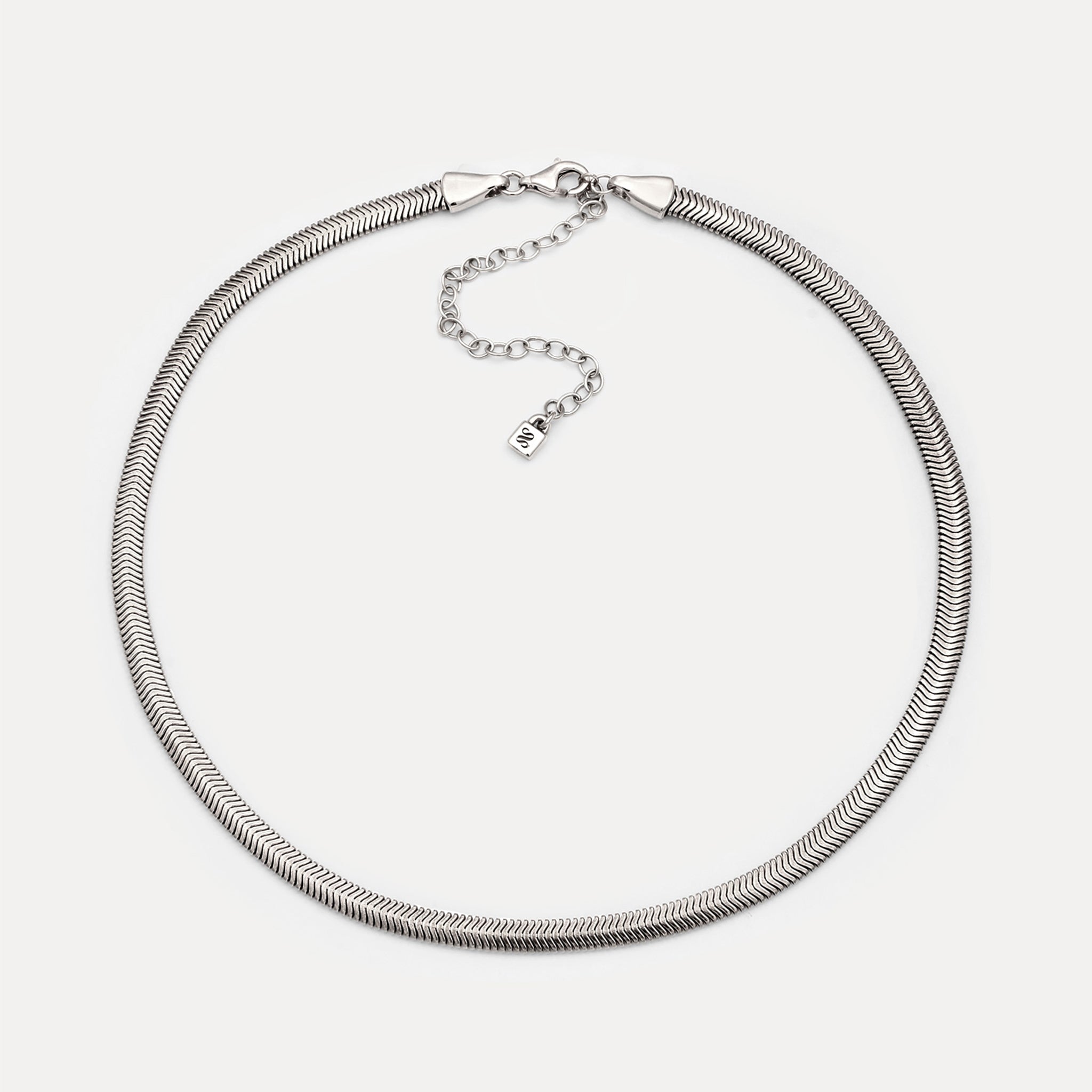 Herringbone Chain Choker