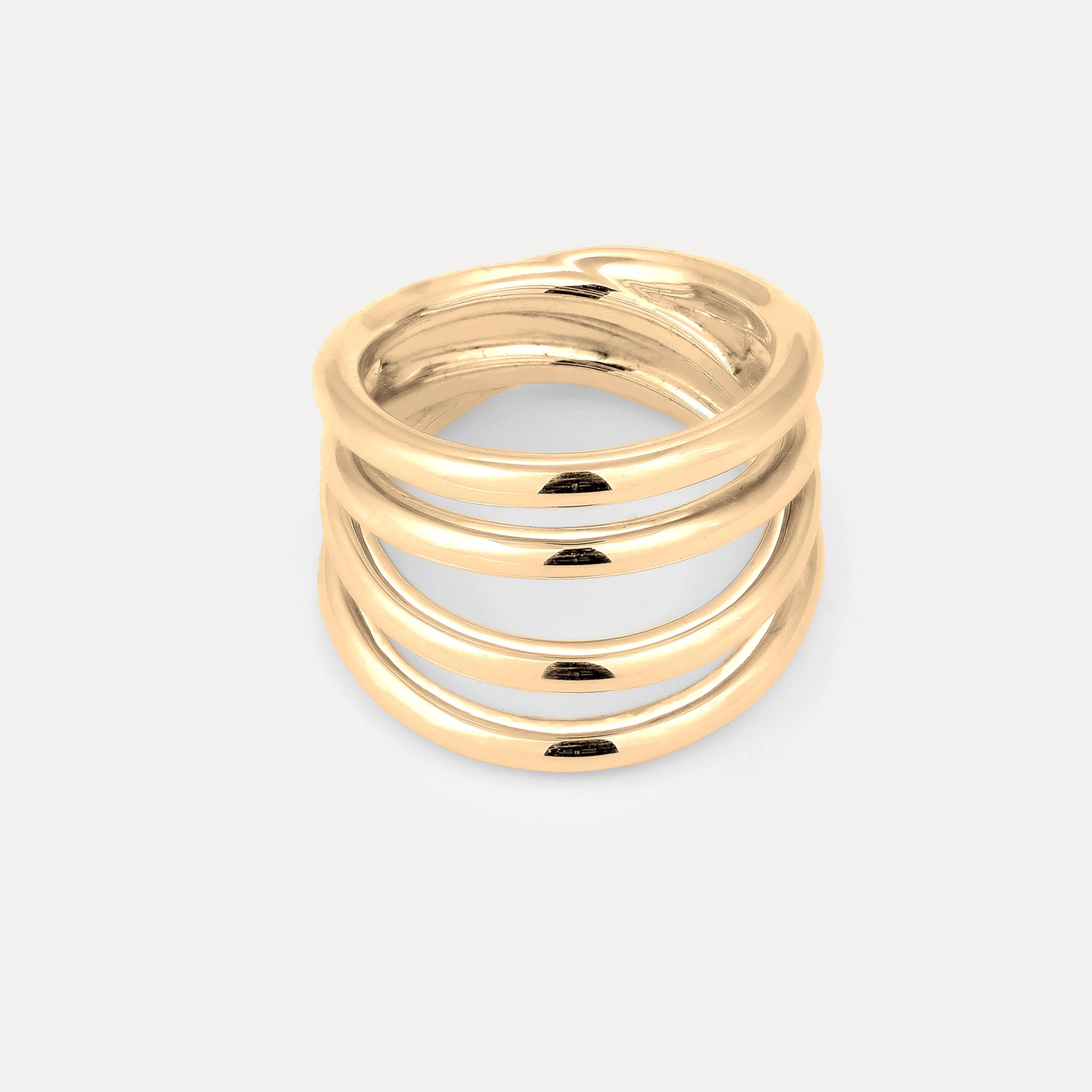 Hypnotic Loop Ring | 585 Gold