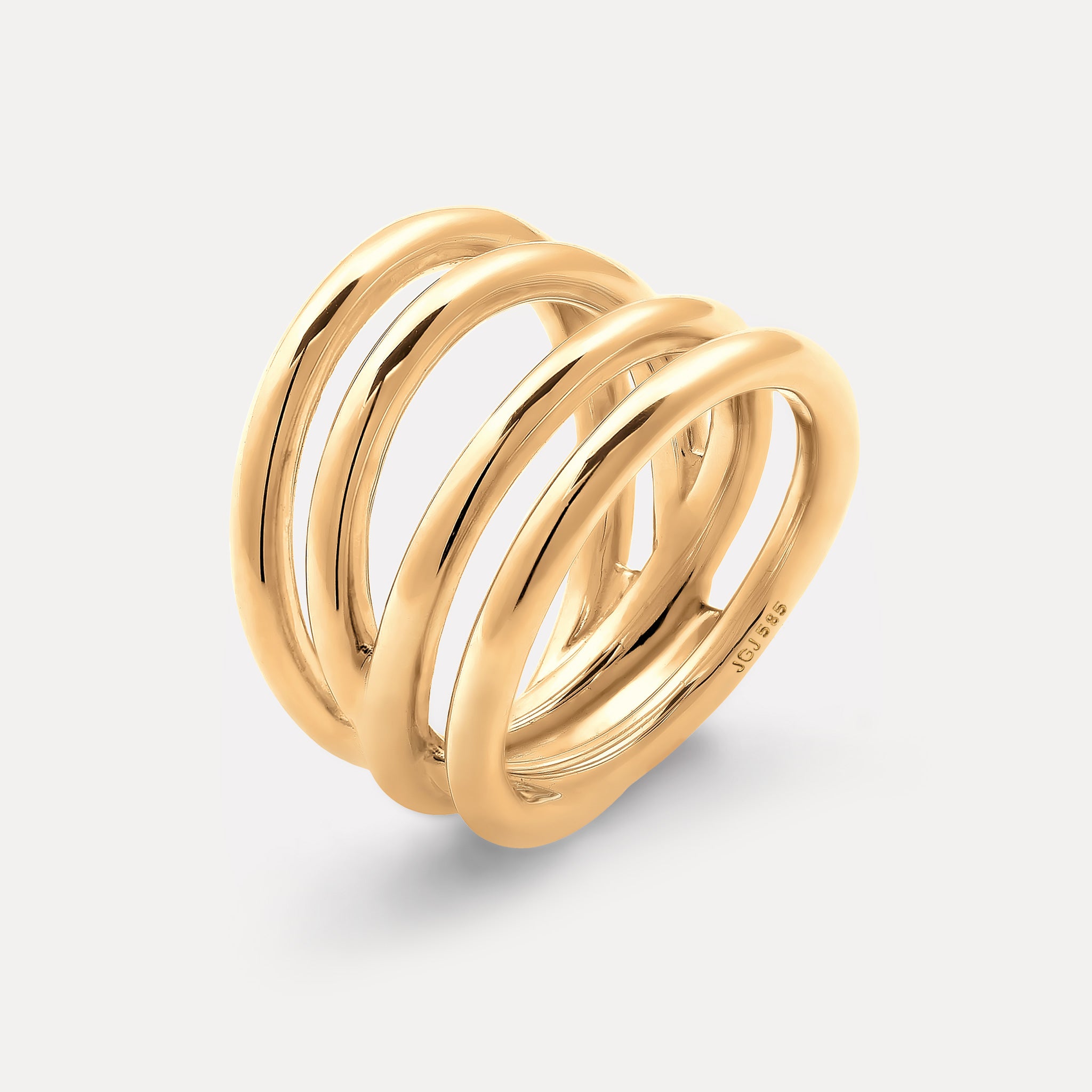 Hypnotic Loop Ring | 585 Gold