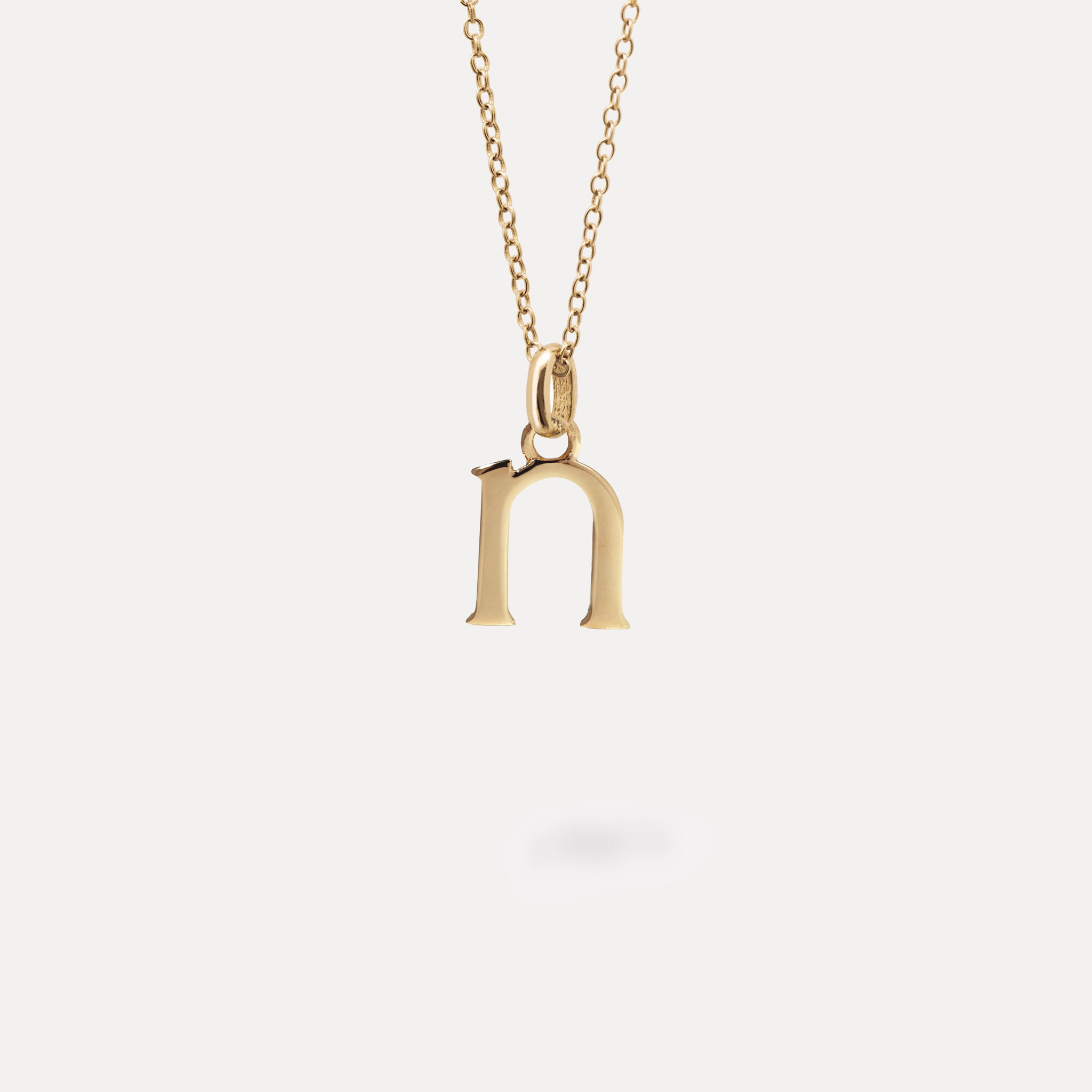 Initial mit Ankerkette | 585 Gold