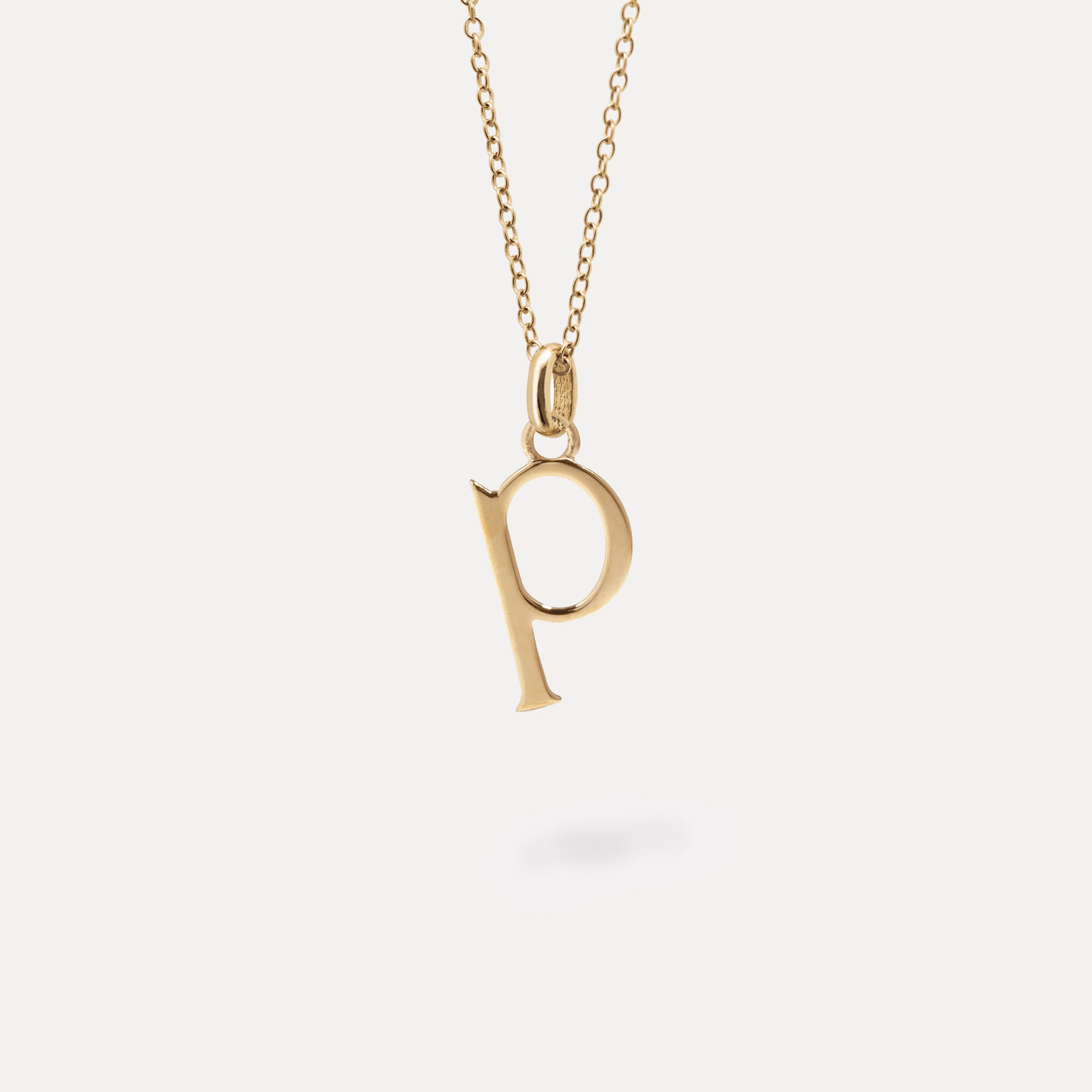 Initial mit Ankerkette | 585 Gold