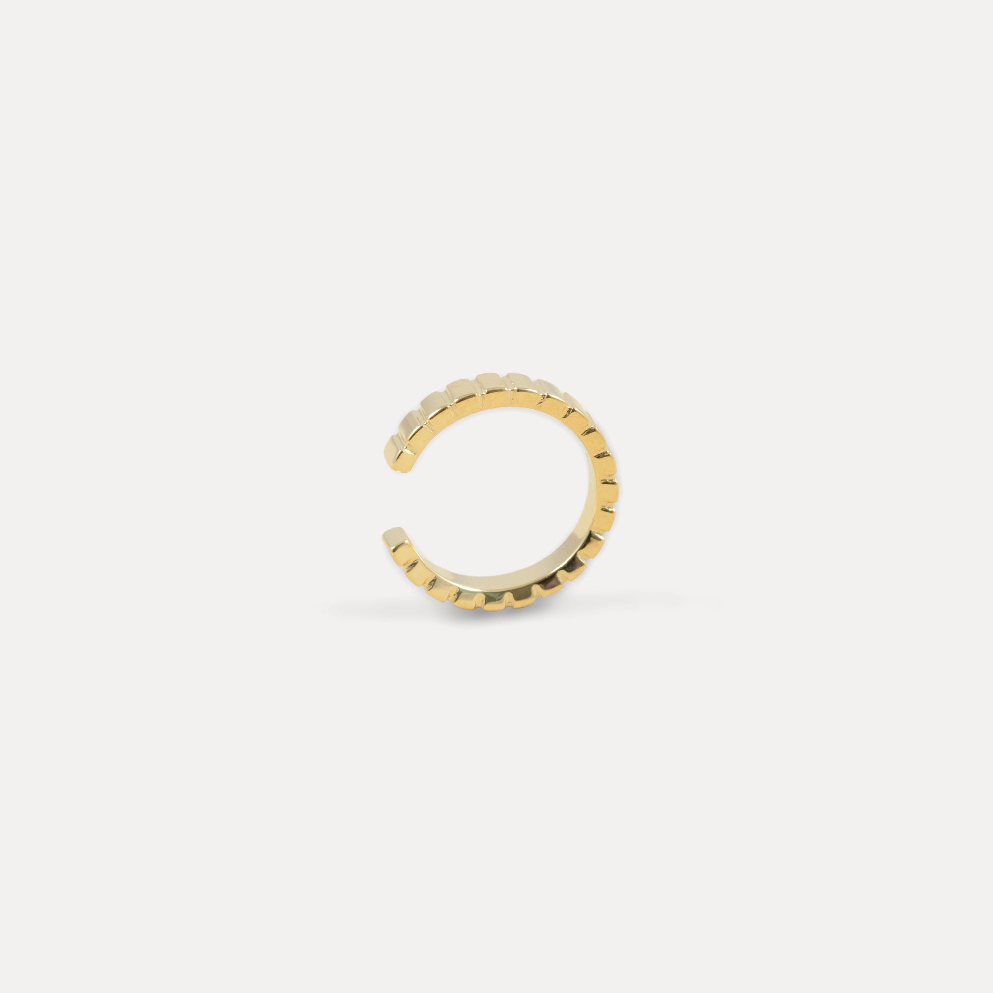 Ridged Ear Cuff | 585 Gold