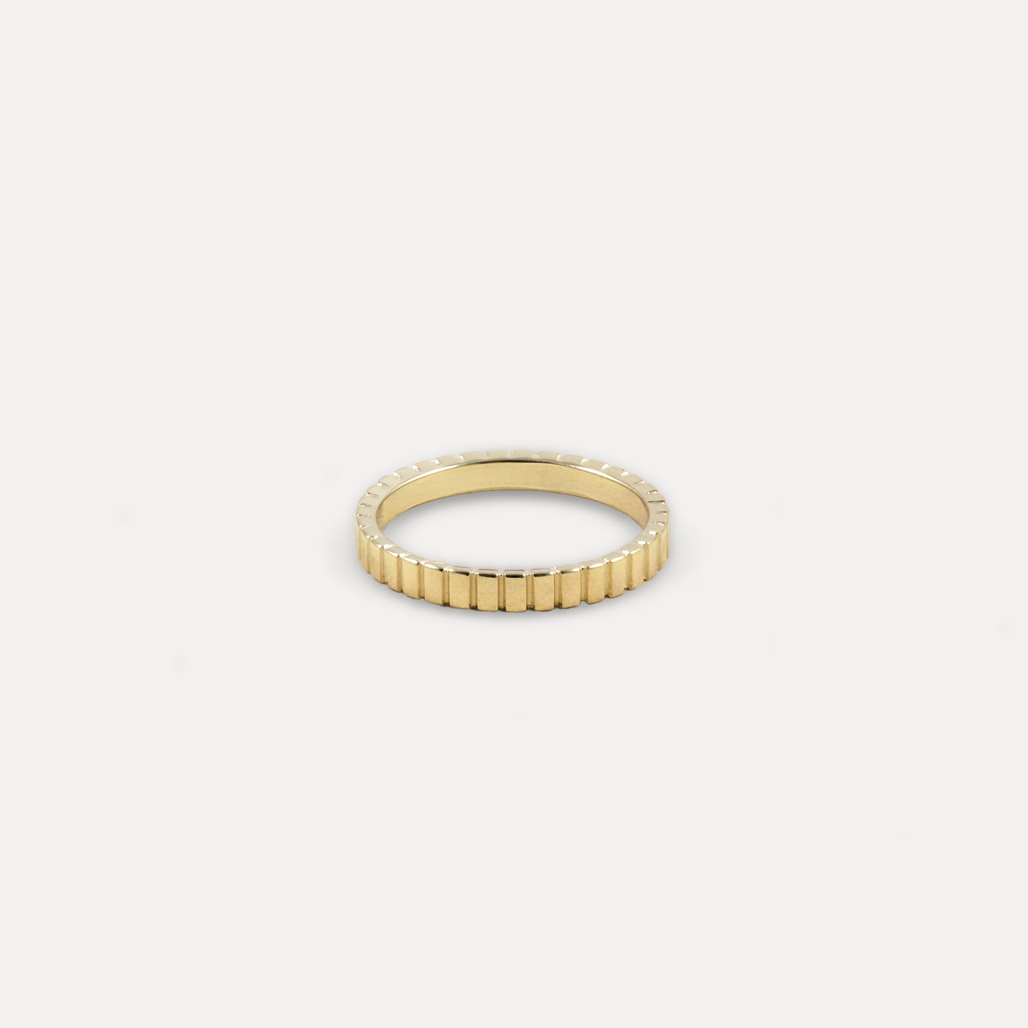 Ridged Ring | 585 Gold