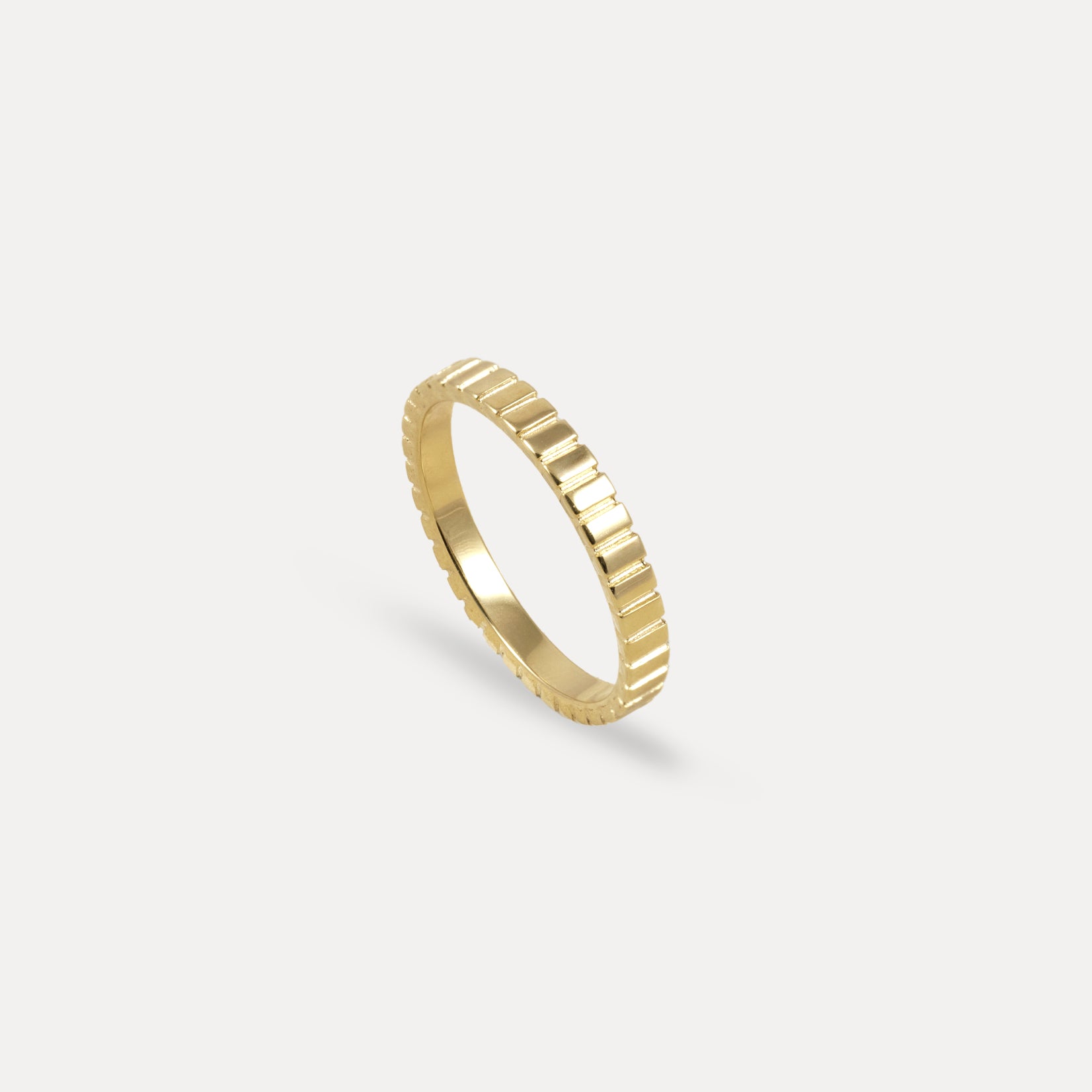 Ridged Ring | 585 Gold