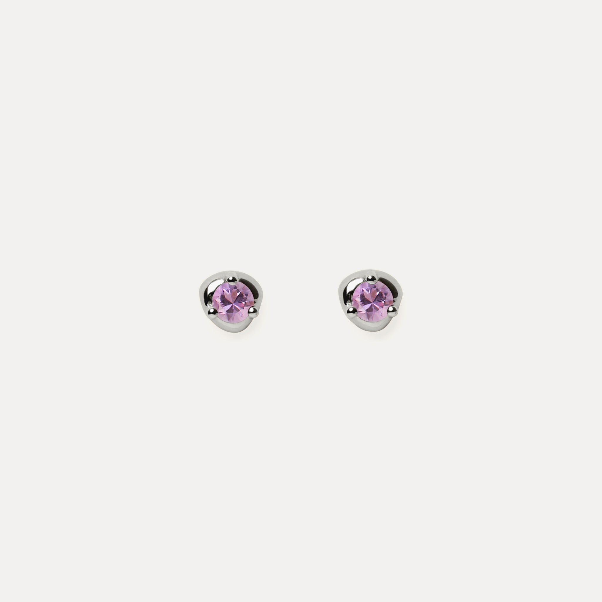 Amethyst Stone Fluid Ohrstecker