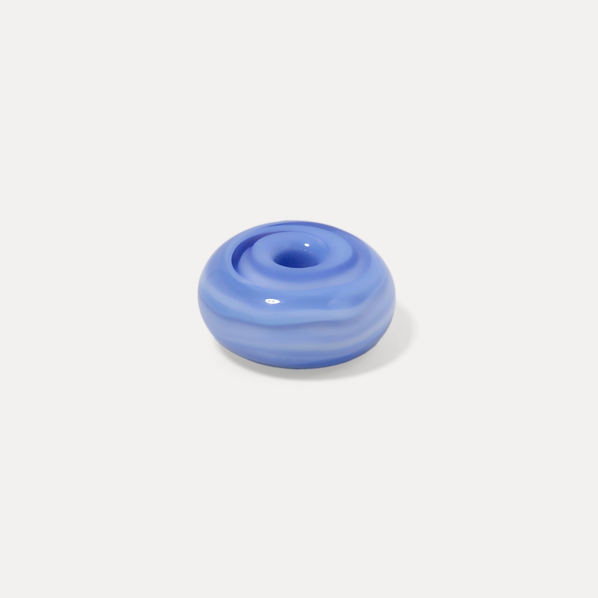 Rondella Murano Glas Candy Blau - Single