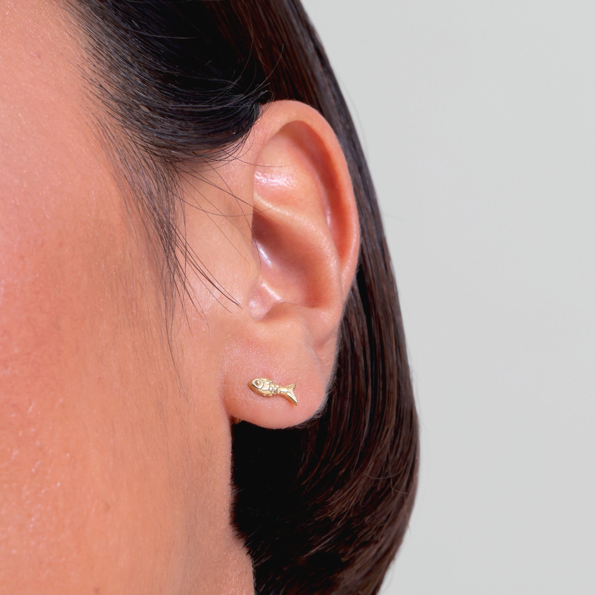 Tiny Heart Ohrstecker Ohrringe | 585 Gold