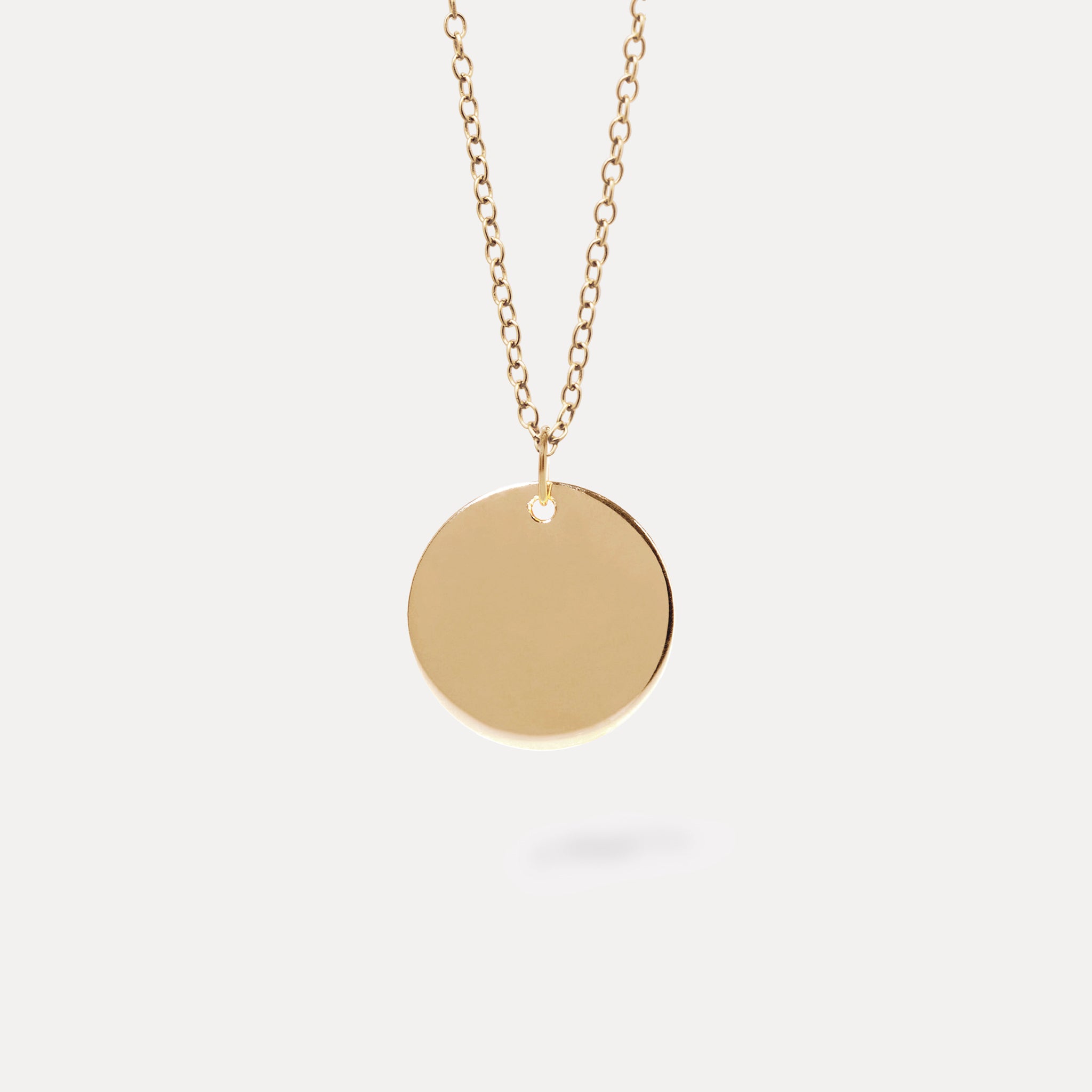 Engravable Plate Kette | 585 Gold