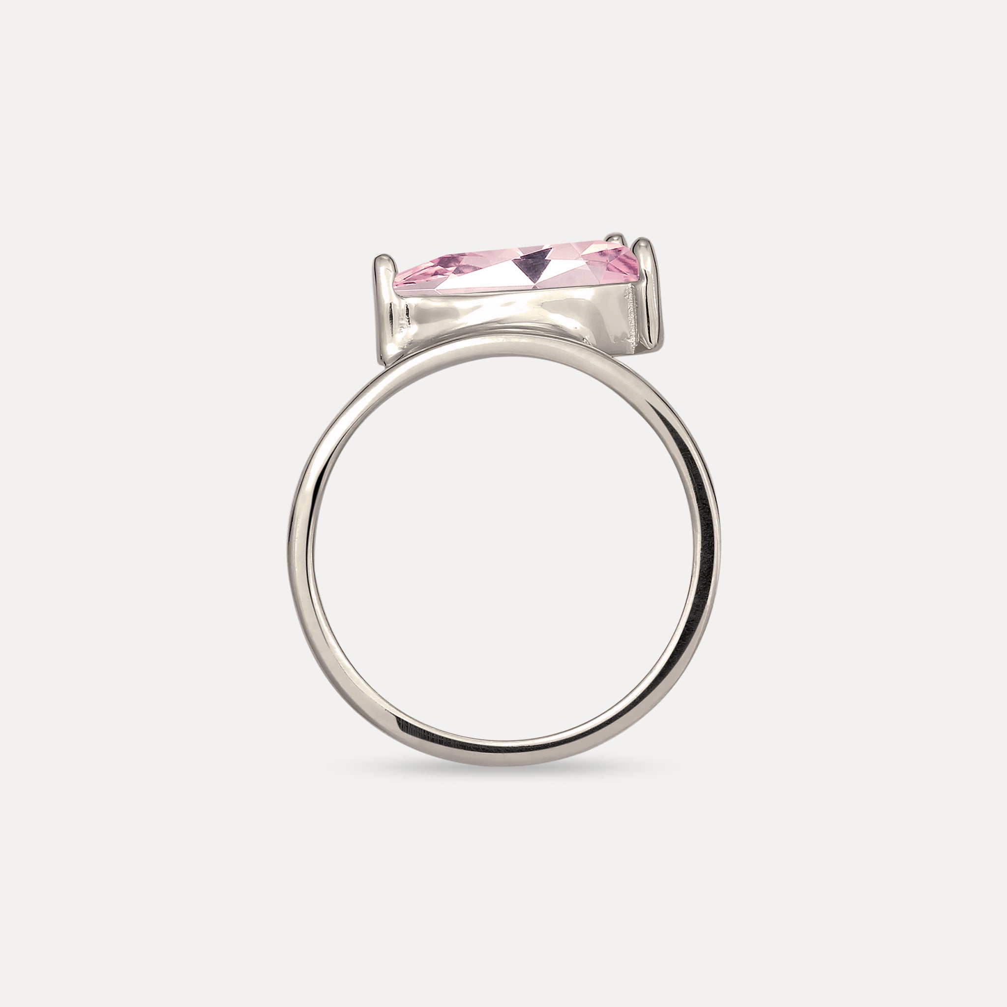 Rosenquarz Balance Drop Ring