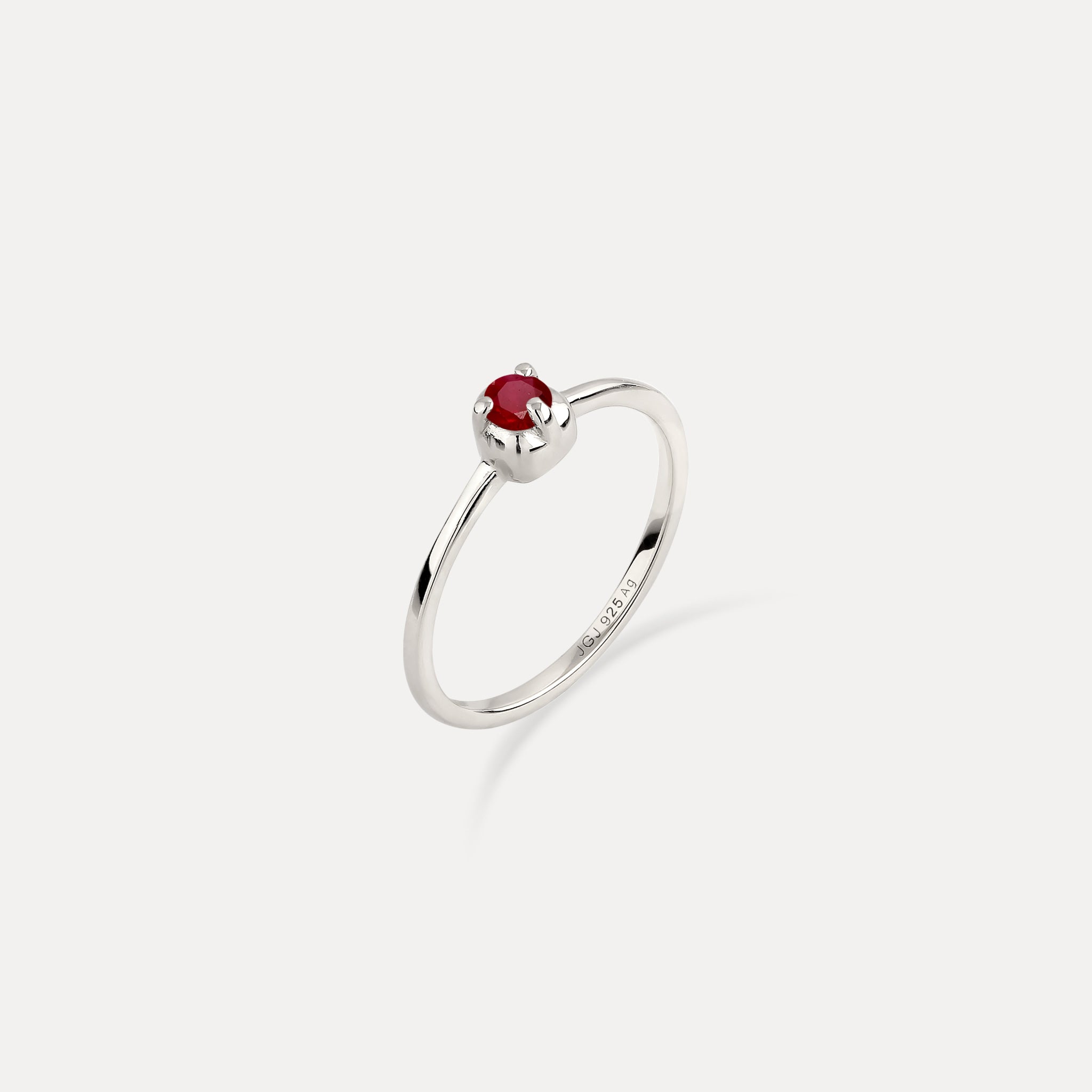 Mini Birthstone Ring 925 Silber