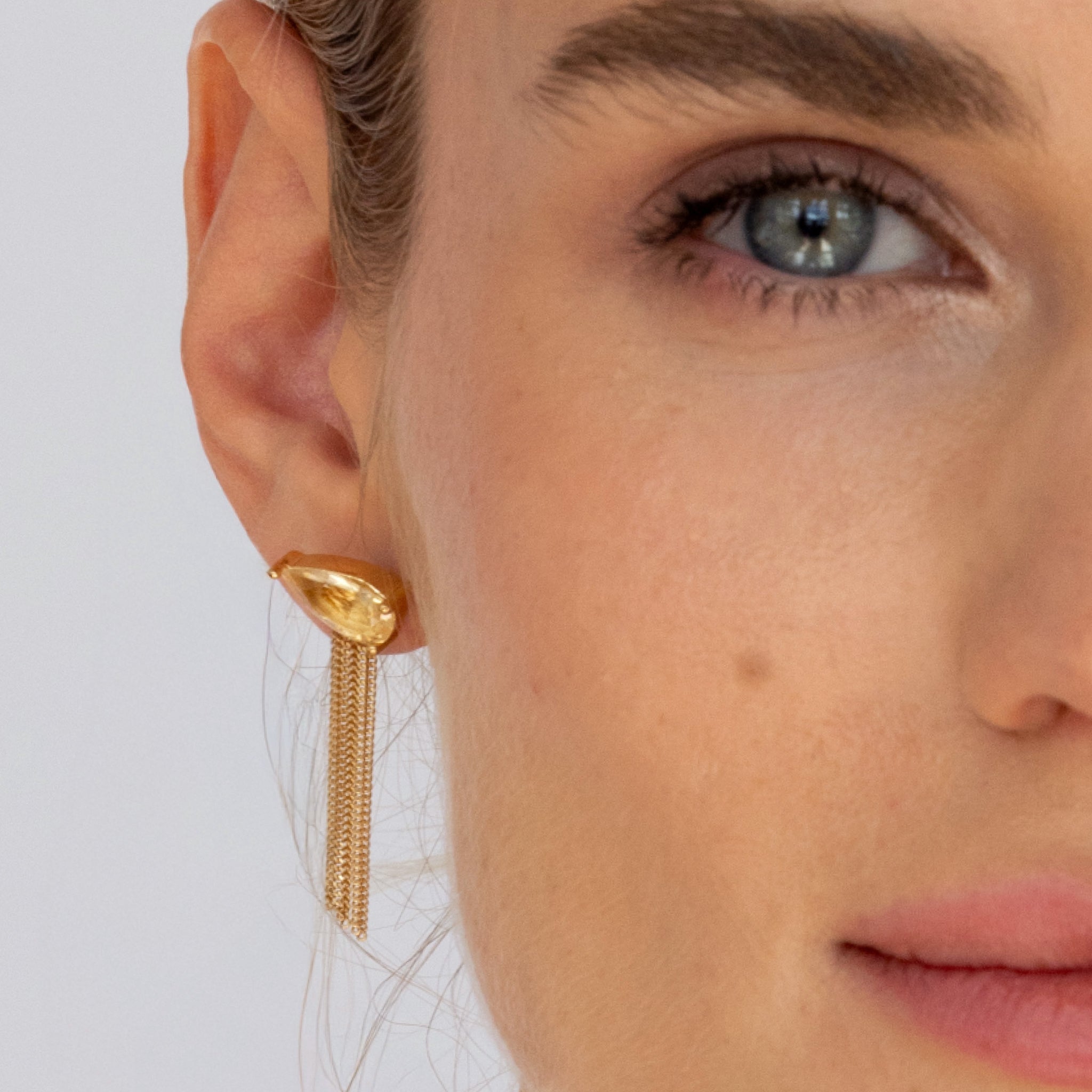 Balance Fringe Back Add-On Ohrringe - Single | 585 Gold