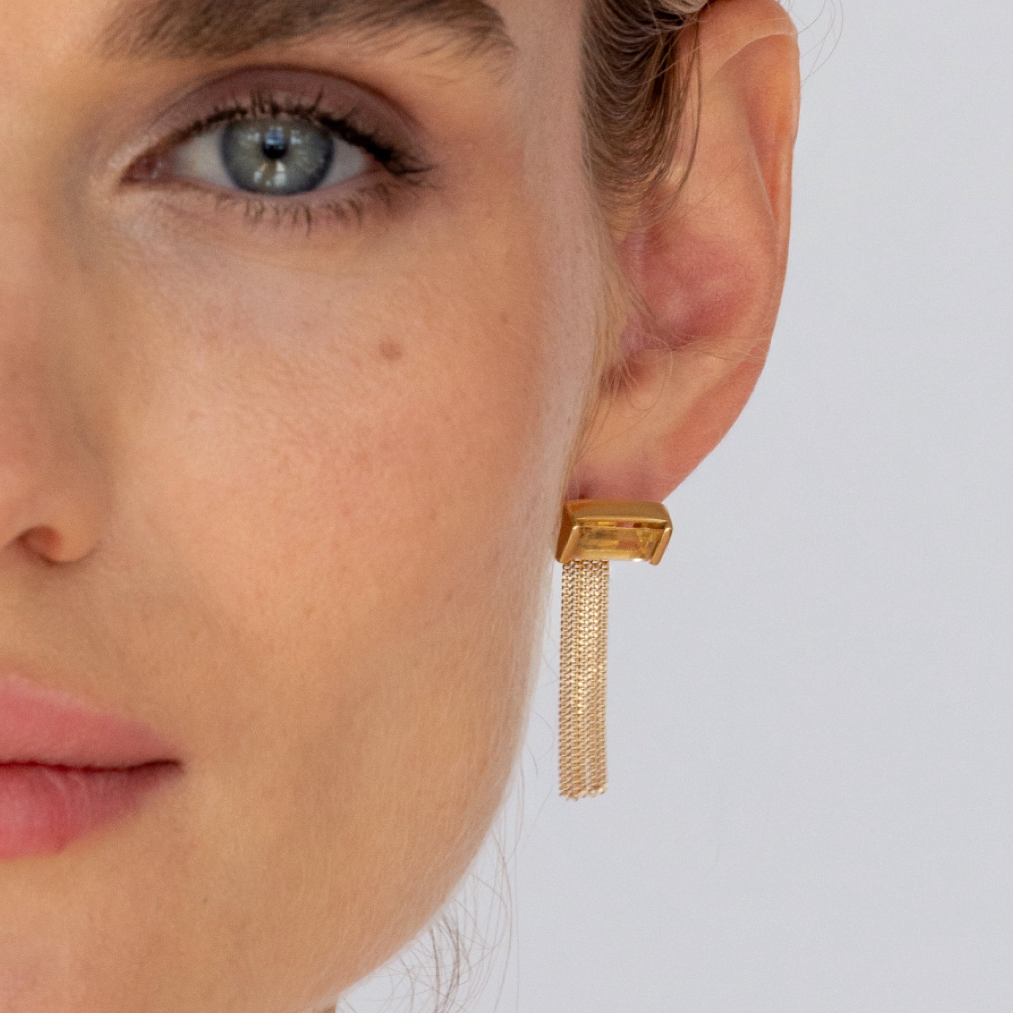 Balance Fringe Back Add-On Ohrringe - Single | 585 Gold