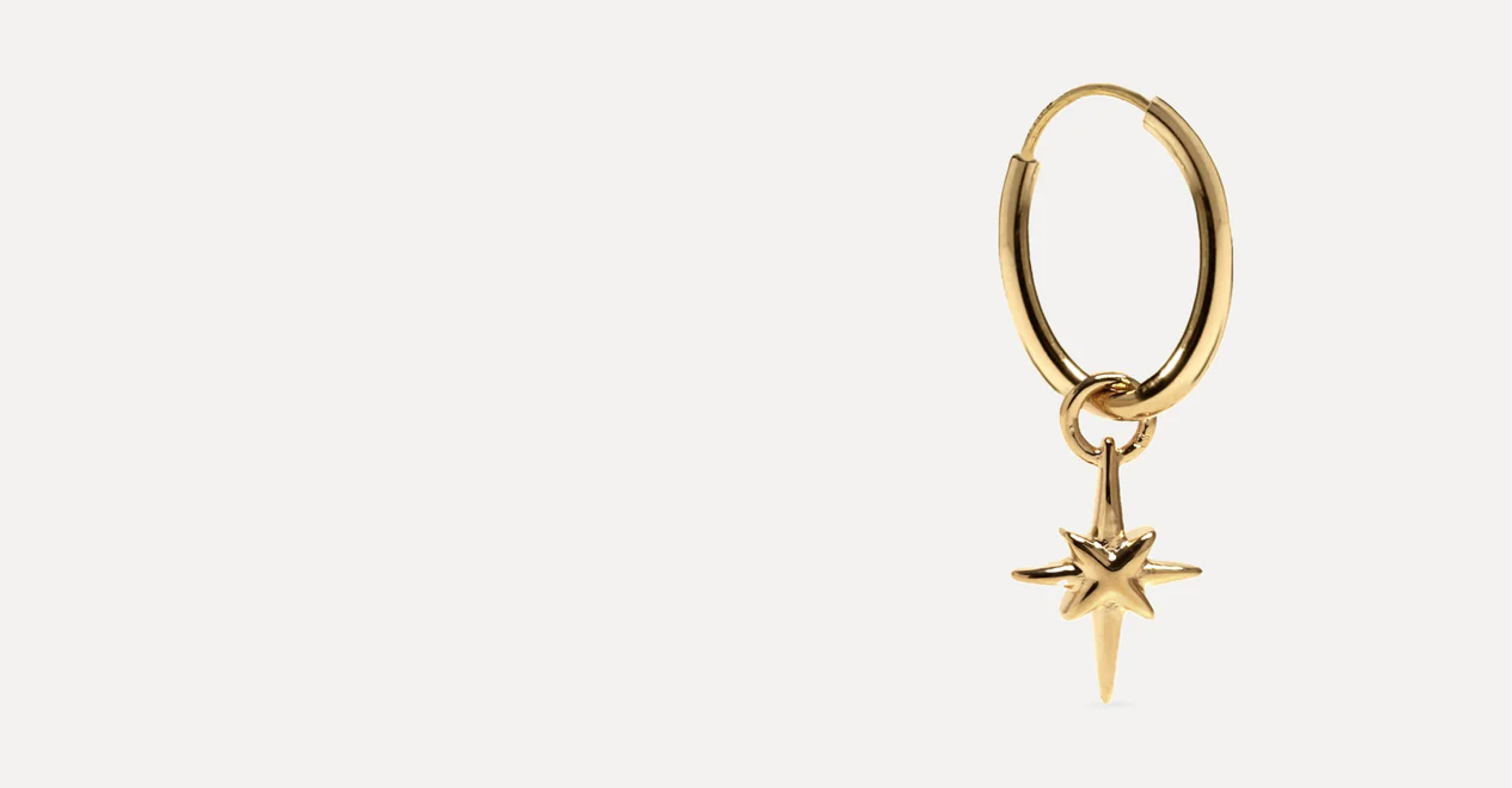 Dicke Creolen Ohrringe Aus 14K Vergoldetem Messing – Ährenform, Hypoallergen & Elegant Für Damen