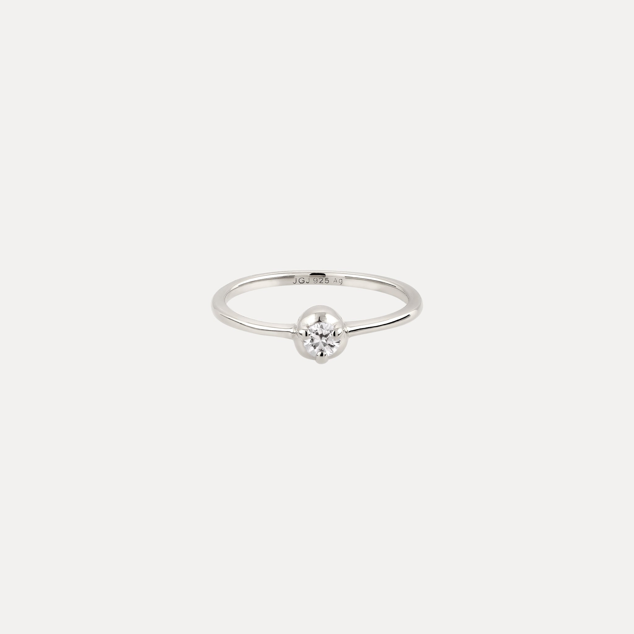 Mini Birthstone Ring 925 Silber