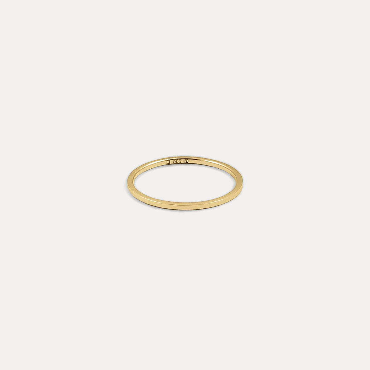 Simple Square Fair Band | 585 Gold