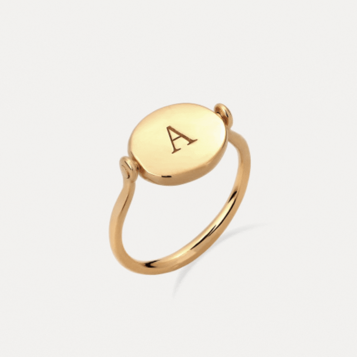 Supernova Engravable Flip Enamel Ring