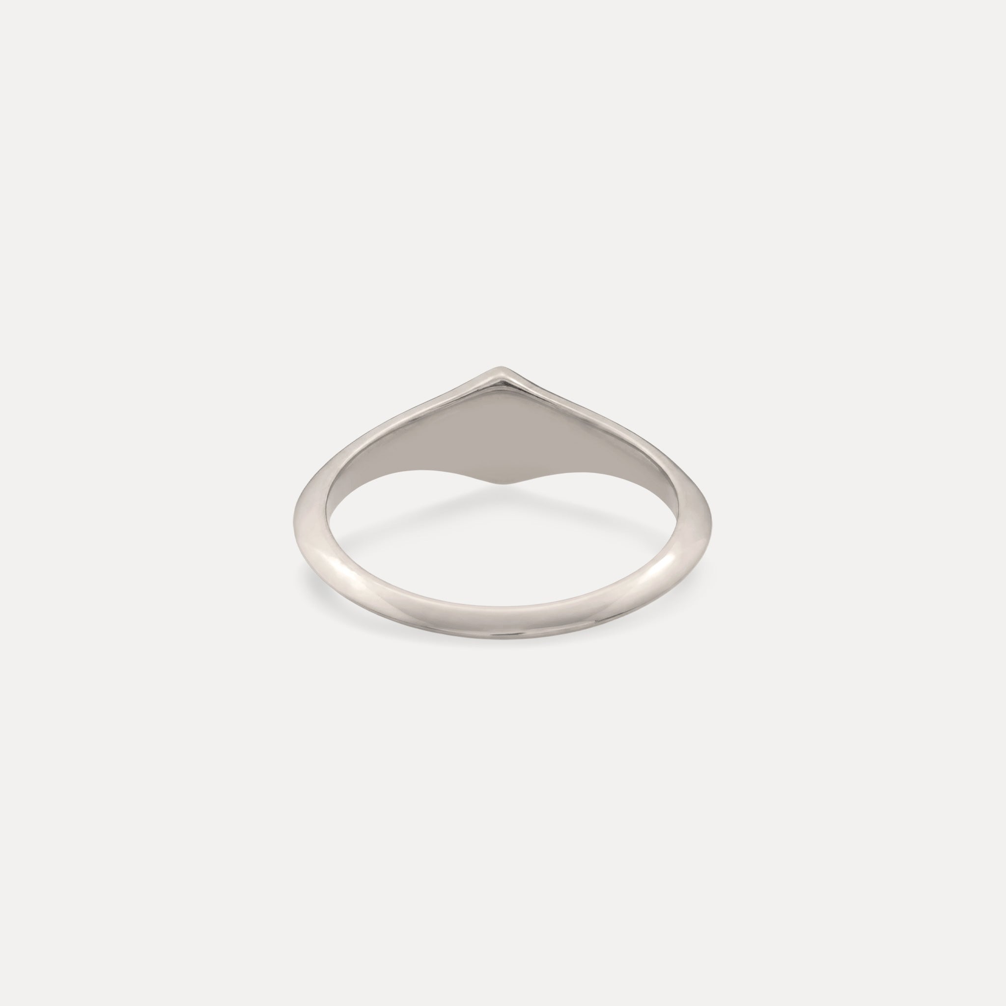 Weißer Saphir Supernova Pavé Ring